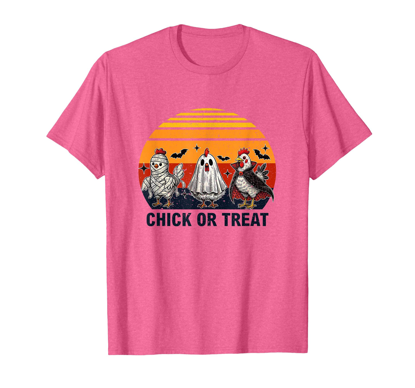 Chick Or Treat Halloween Pumpkin Ghost Spooky Funny Chicken T-Shirt