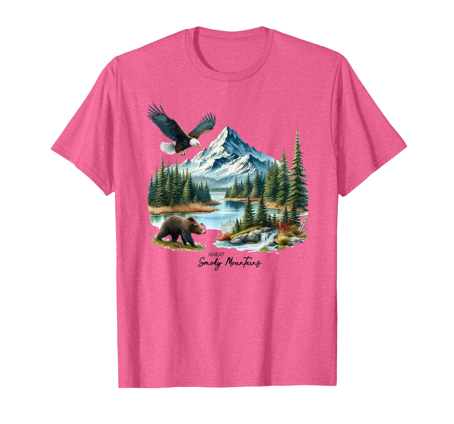 Great Smoky Mountains Bear Vintage 90s Style T-Shirt