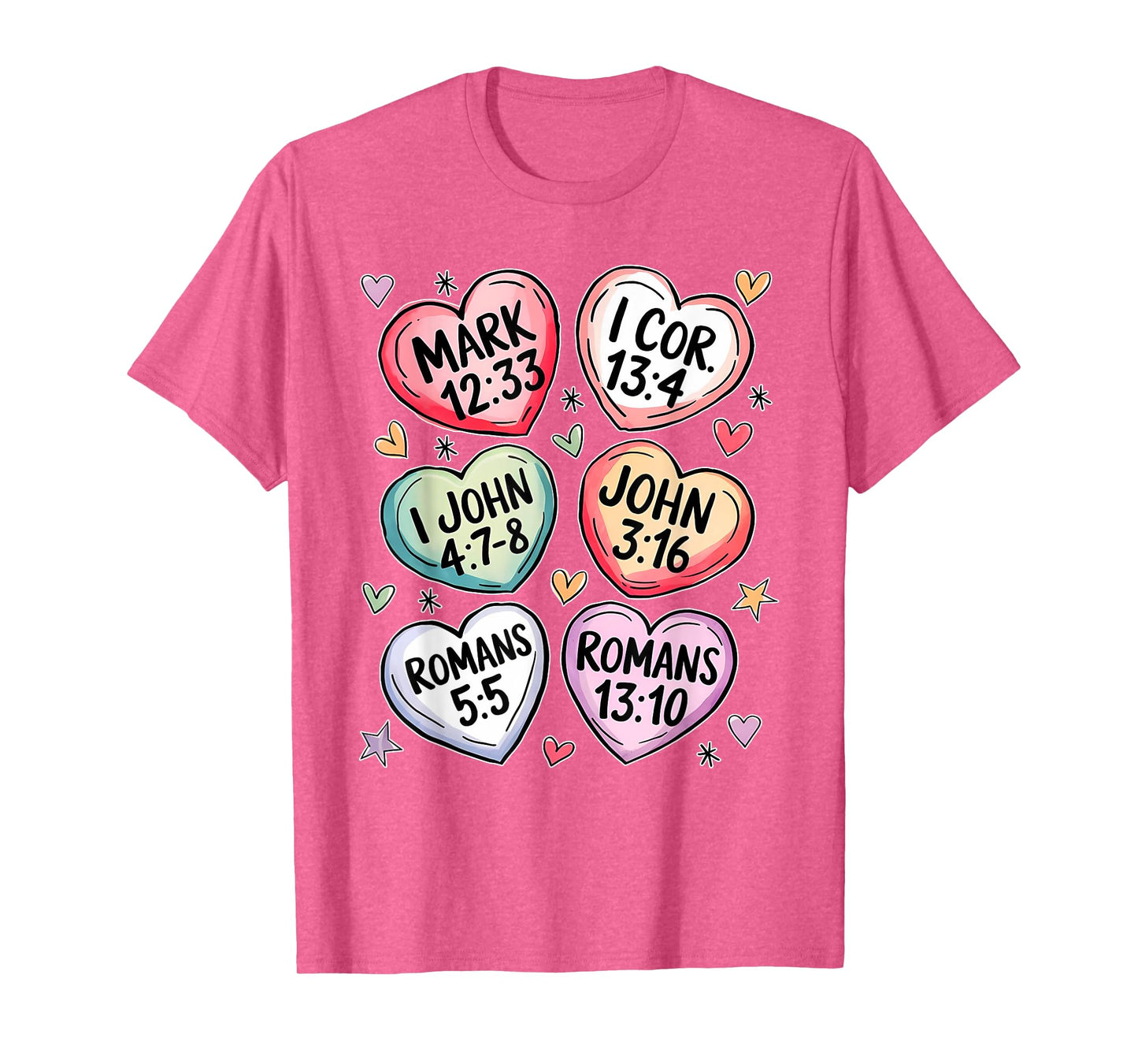 Christian Bible Verses Faith Religious Heart Bible For Women T-Shirt