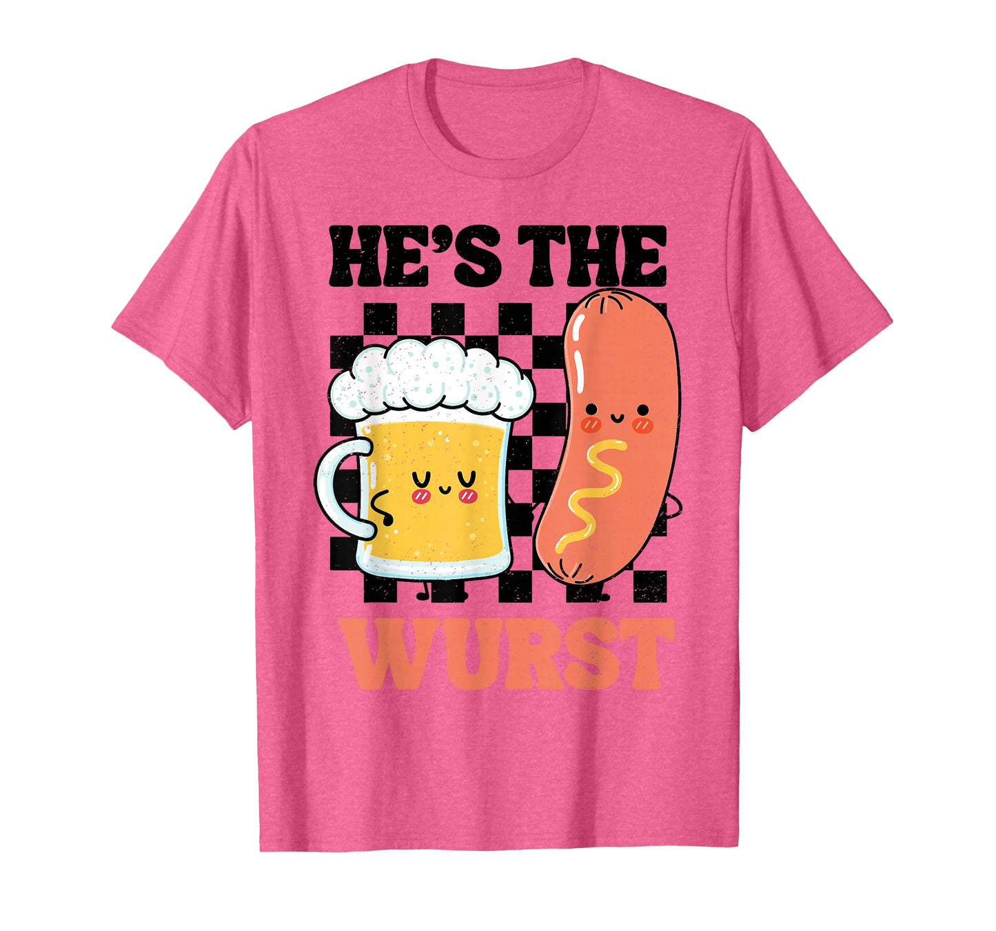 Oktoberfest German Drinking He's The Wurst Couple Matching T-Shirt