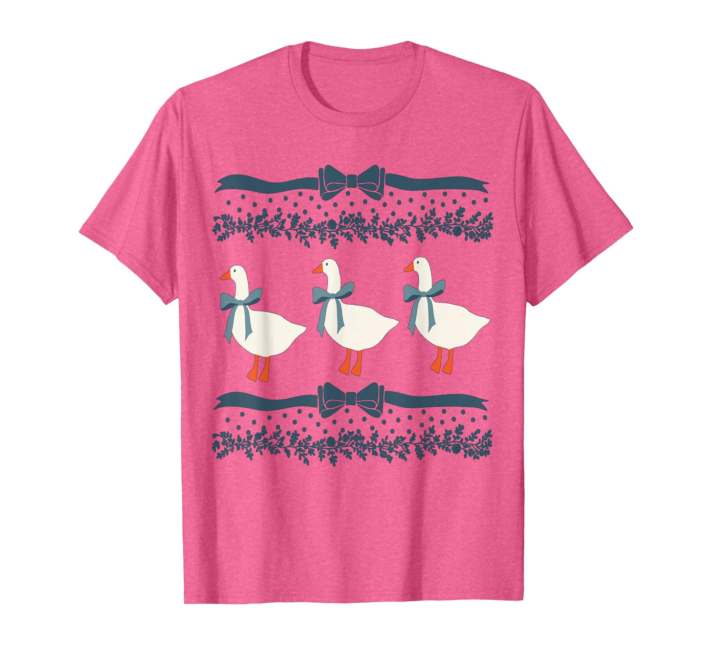 Mama Goose With Baby Geese Vintage Goose T-Shirt