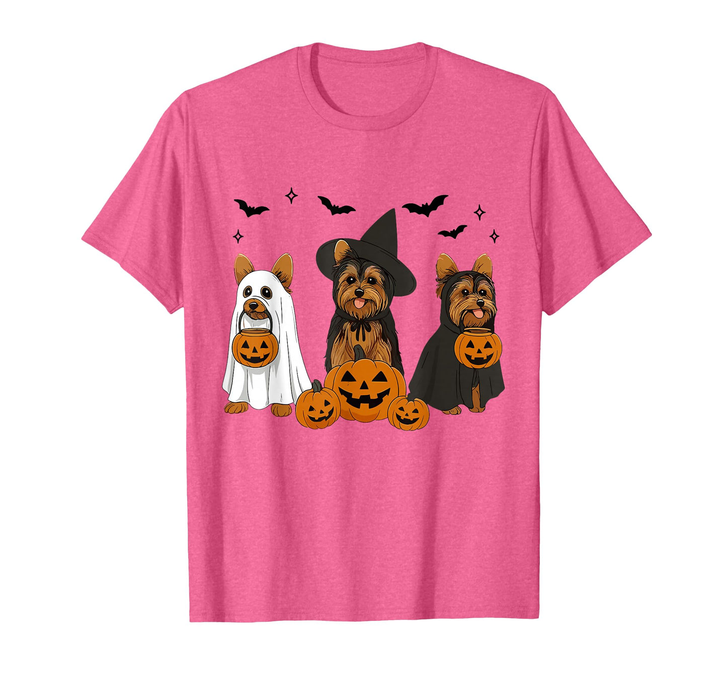 Yorkshire Terrier Halloween Witch Yorkie Dog Mom Dog Lover T-Shirt