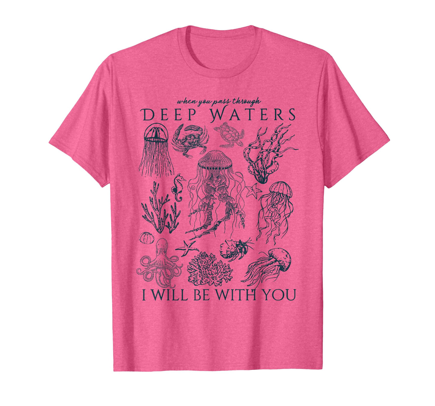 Christian Ocean Animal Coastal Sea Life Trendy Beachy T-Shirt