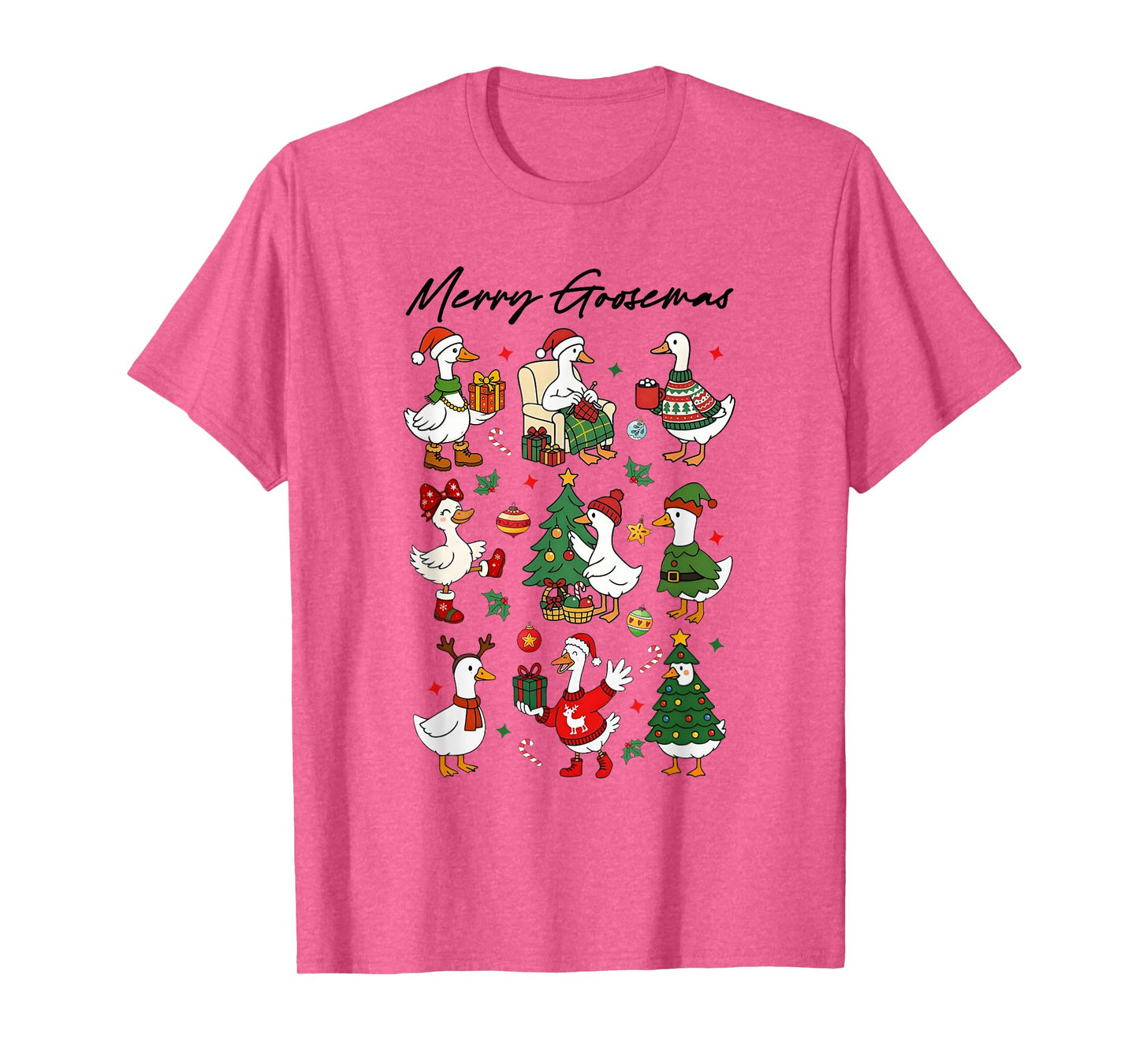 Merry Goosemas, Cute Goose Lovers, Christmas Silly-Goose T-Shirt