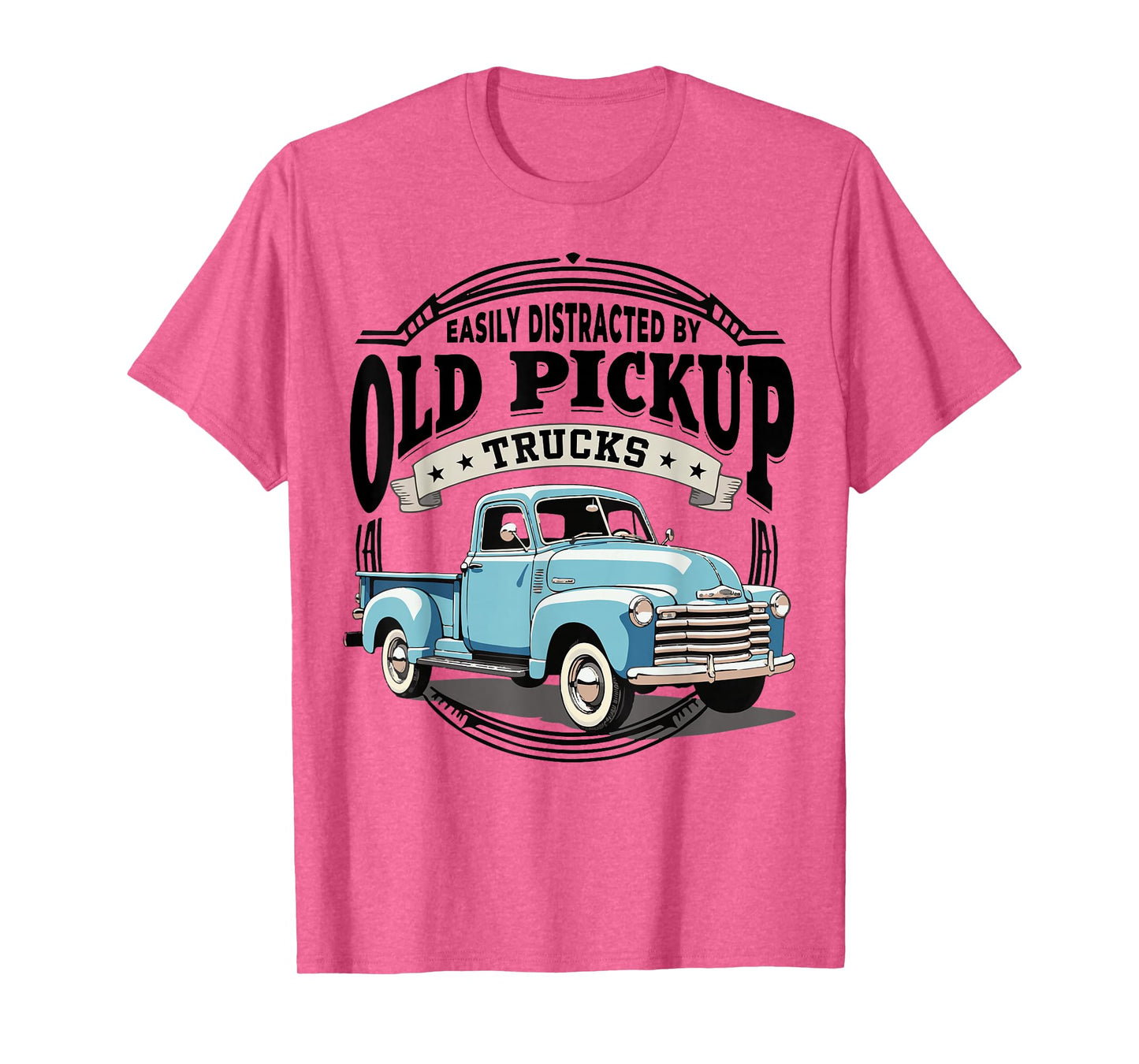 Funny Easily Distracted By Old Pickup Trucks Classic T-Shirt