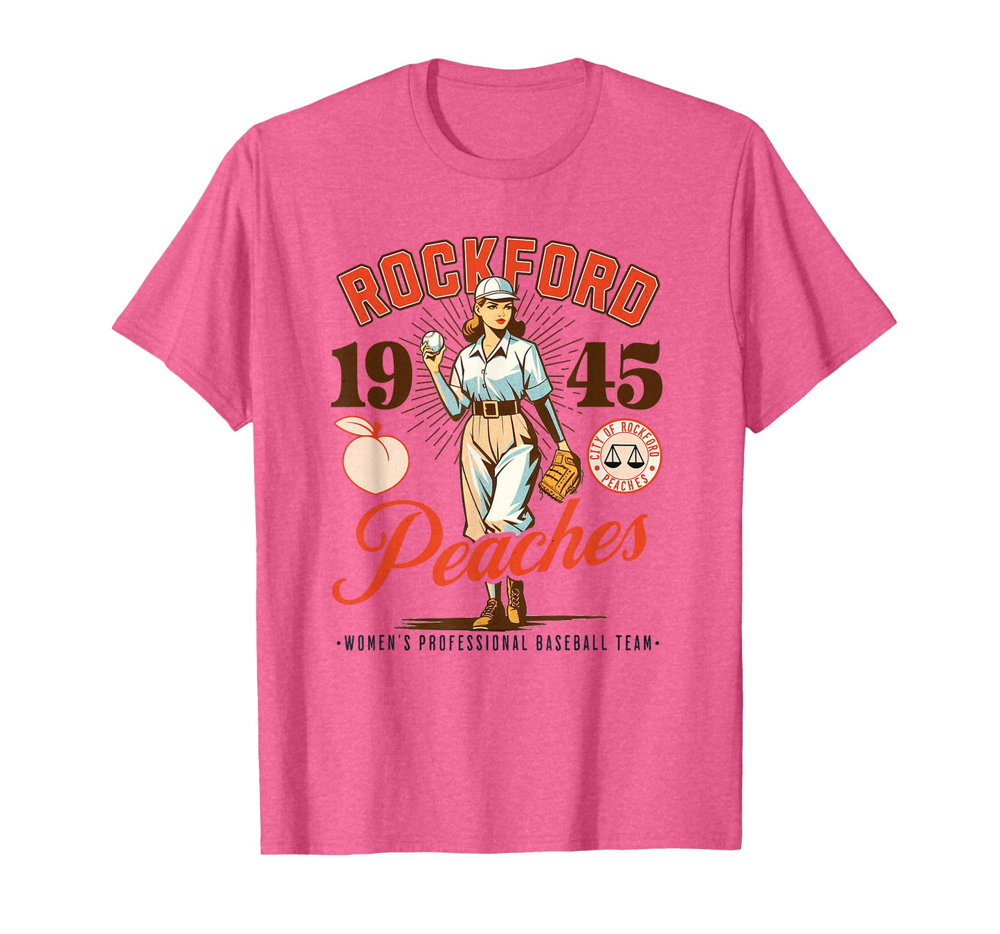 Rockford Peaches Women's Baseball Team T-Shirt