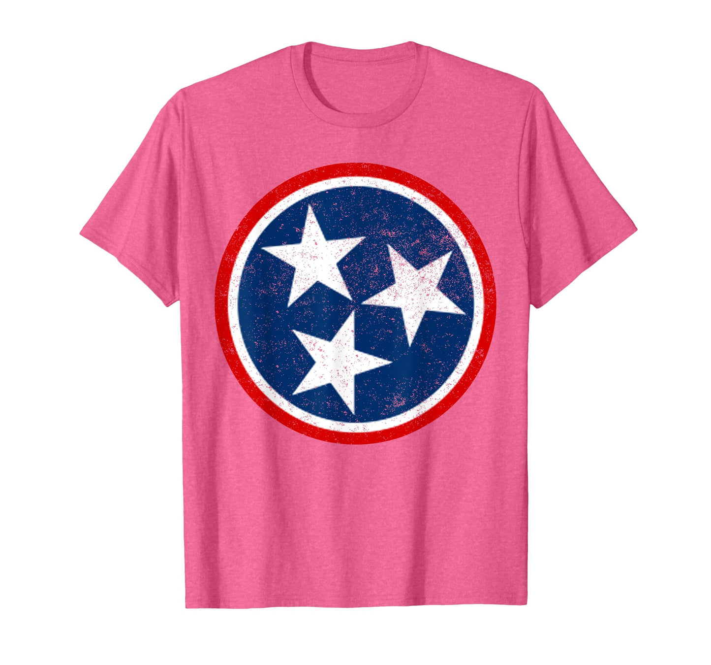 Tennessee Volunteer State - Distressed Tristar Flag Shirt T-Shirt