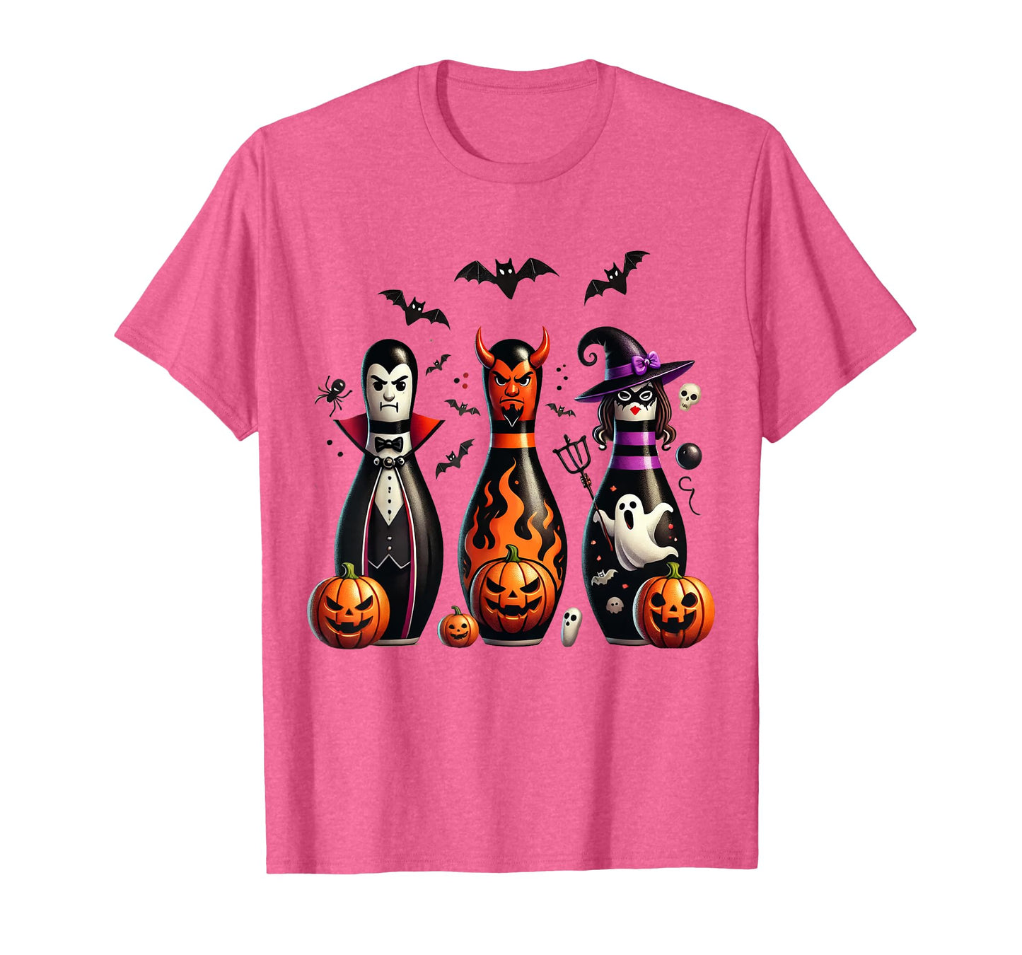 Funny Bowling Pins Halloween Spooky Costume 2 T-Shirt