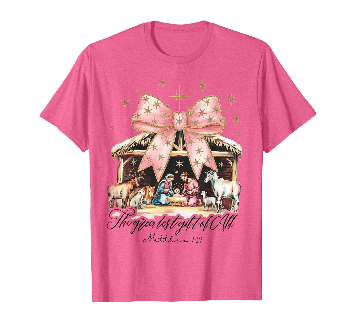 The Greatest Gift Of All Nativity Jesus Christian Christmas T-Shirt