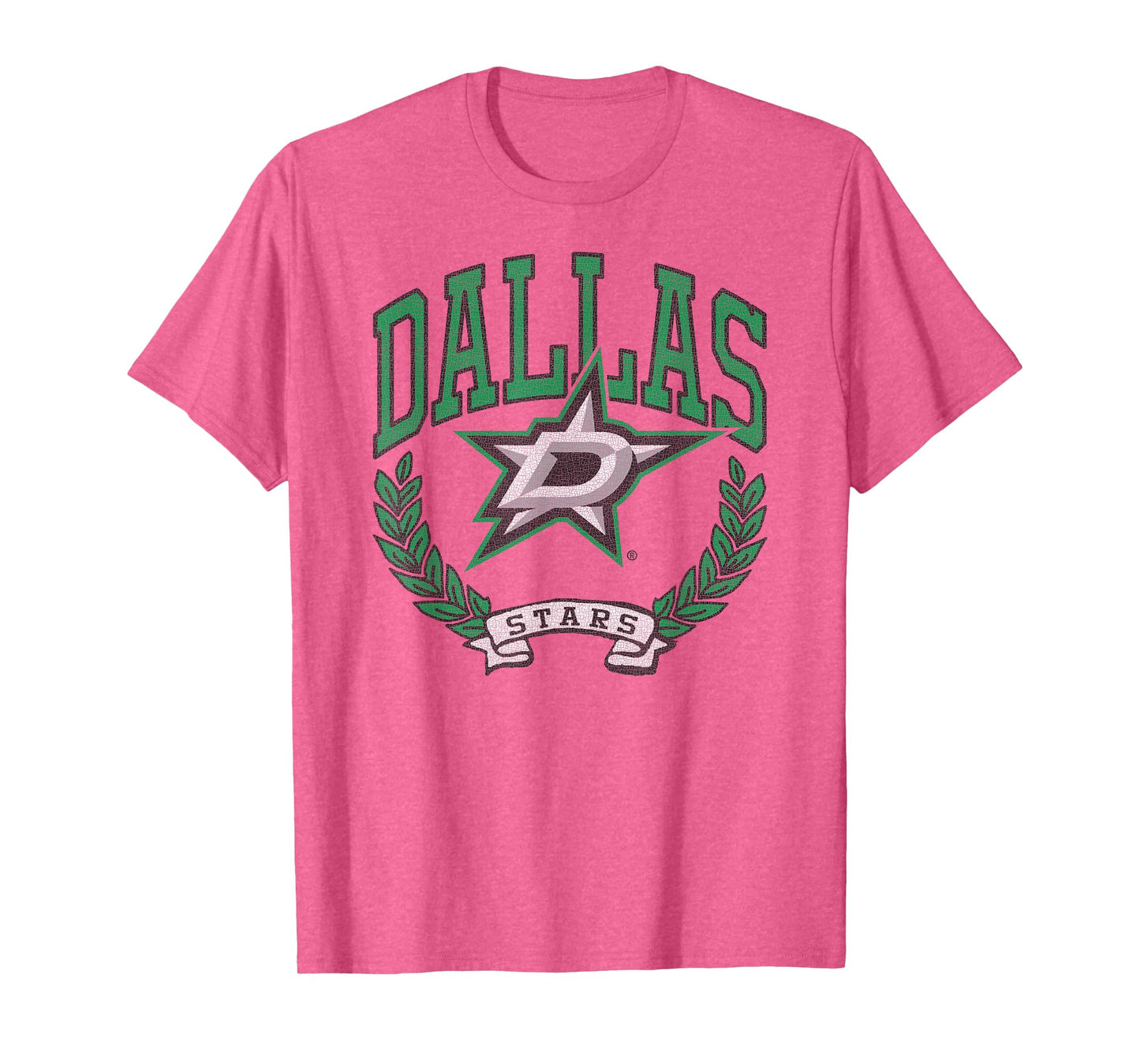 Dallas Stars Vintage Victory Gray Officially Licensed T-Shirt