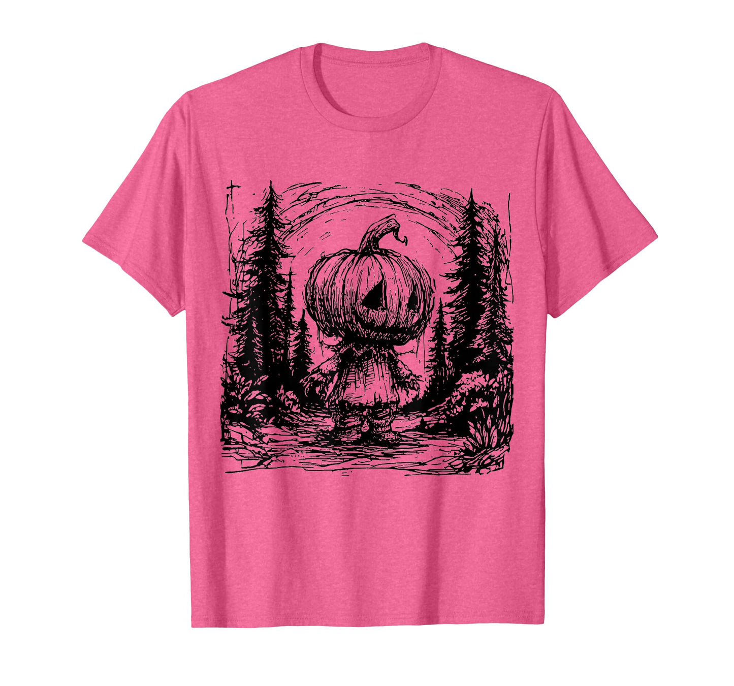 Horror Pumpkin Spooky Season Halloween T-Shirt