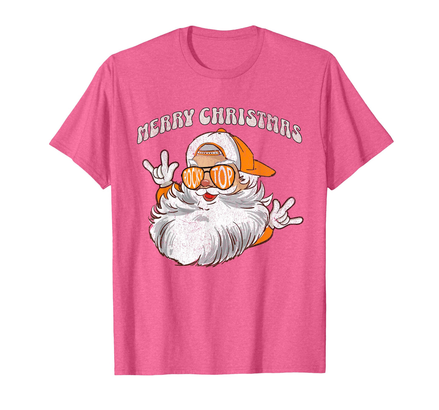 Vintage Tennessee Merry Christmas Santa With Sunglasses T-Shirt