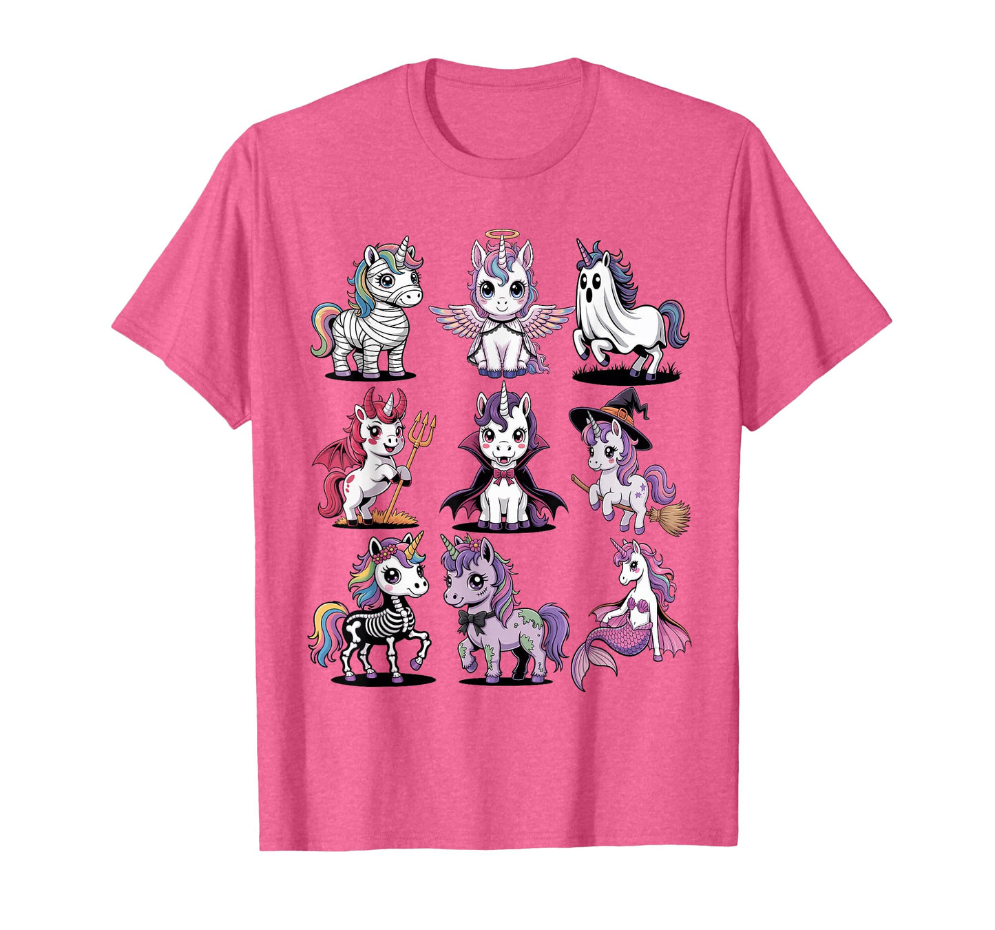 Halloween Unicorn T-Shirt - Cute Spooky Unicorns Costume T-Shirt