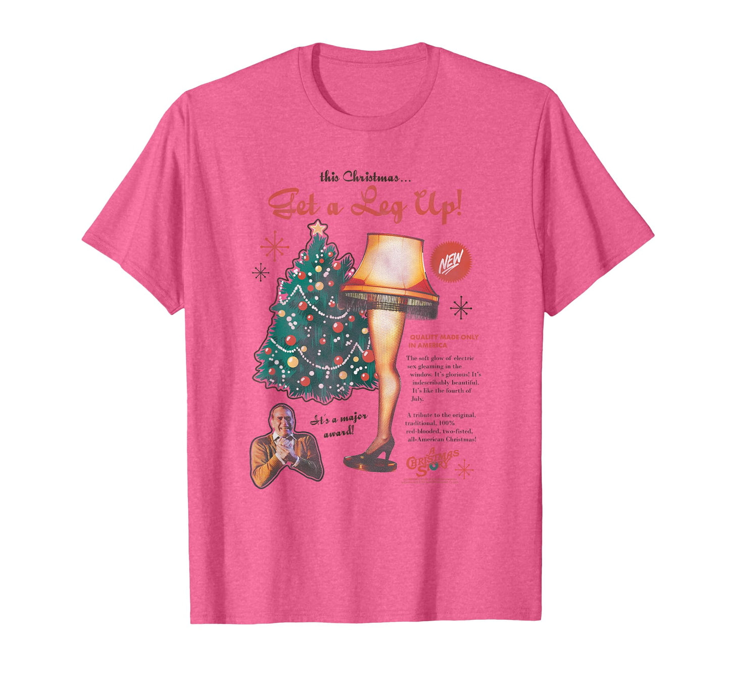 A Christmas Story Leg Lamp Retro Advertisement Holiday T-Shirt