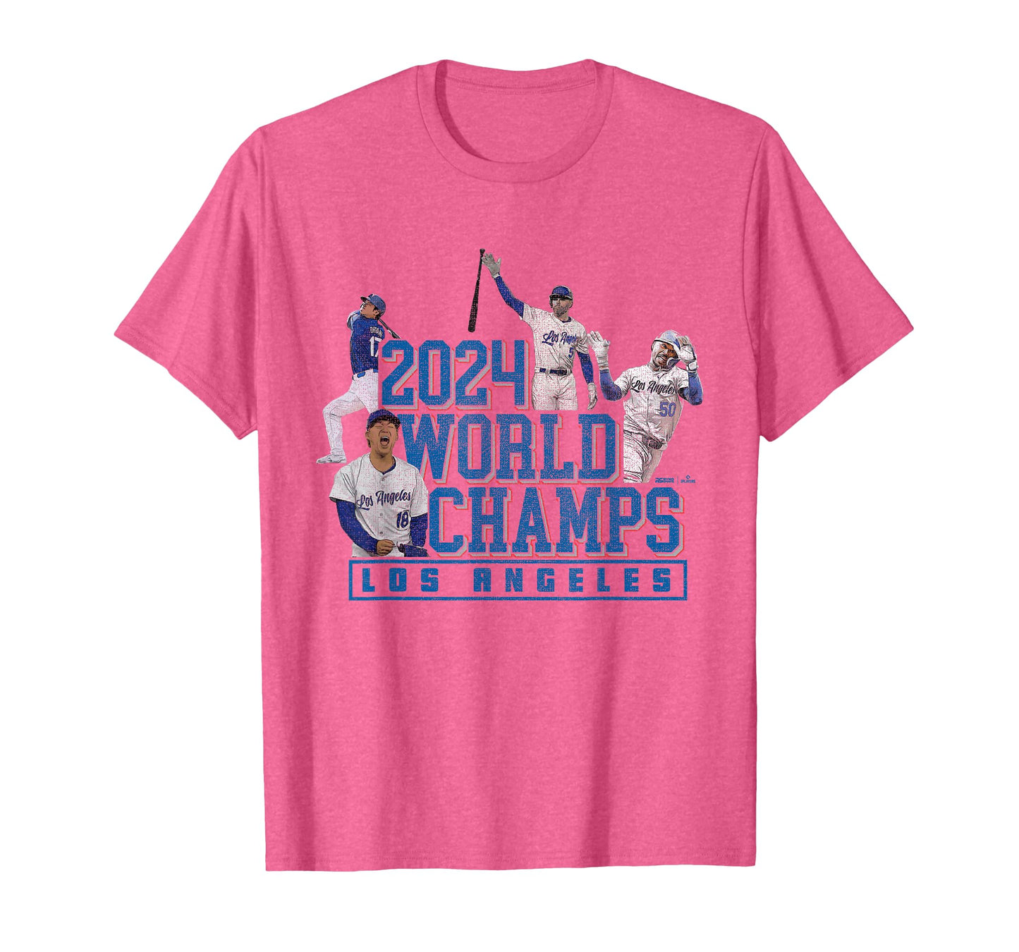 2024 World Champs – LA Team 4 Players – Los Angeles Baseball T-Shirt
