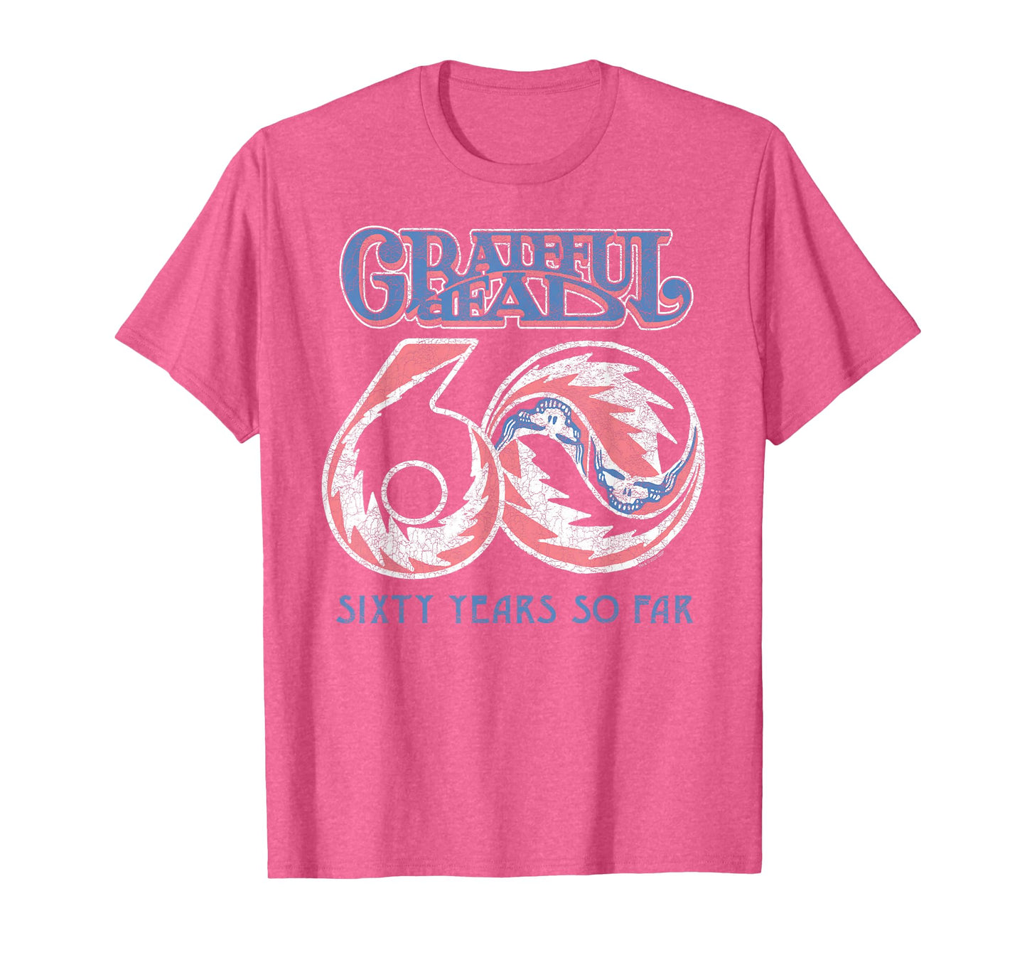 Grateful Dead 60 Years Stealie Swirls Vintage Band T-Shirt