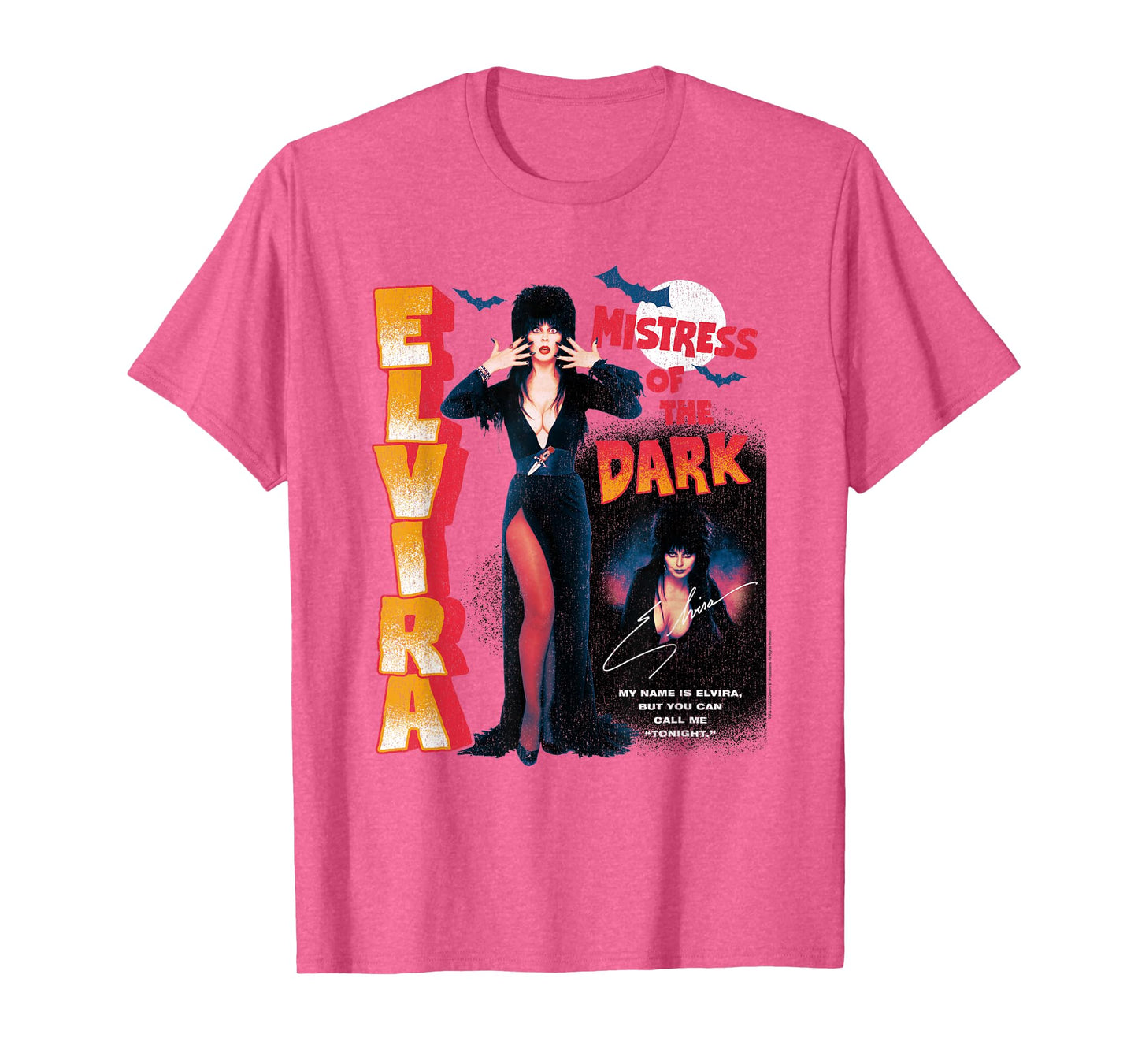 Elvira Mistress of the Dark Vintage Pin-Up Poster Retro T-Shirt