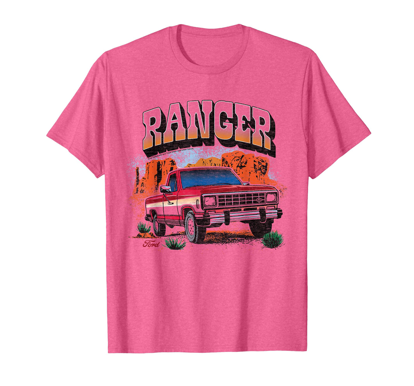 Ford - Ranger Truck 1983 Outdoor Desert Mountain Landscape T-Shirt
