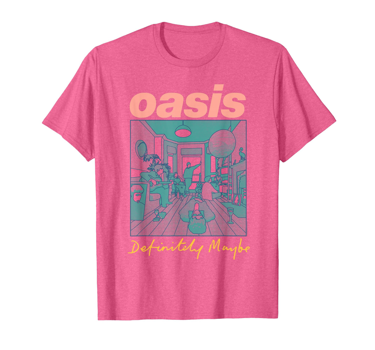 Oasis – Definitely Maybe Pink T-Shirt