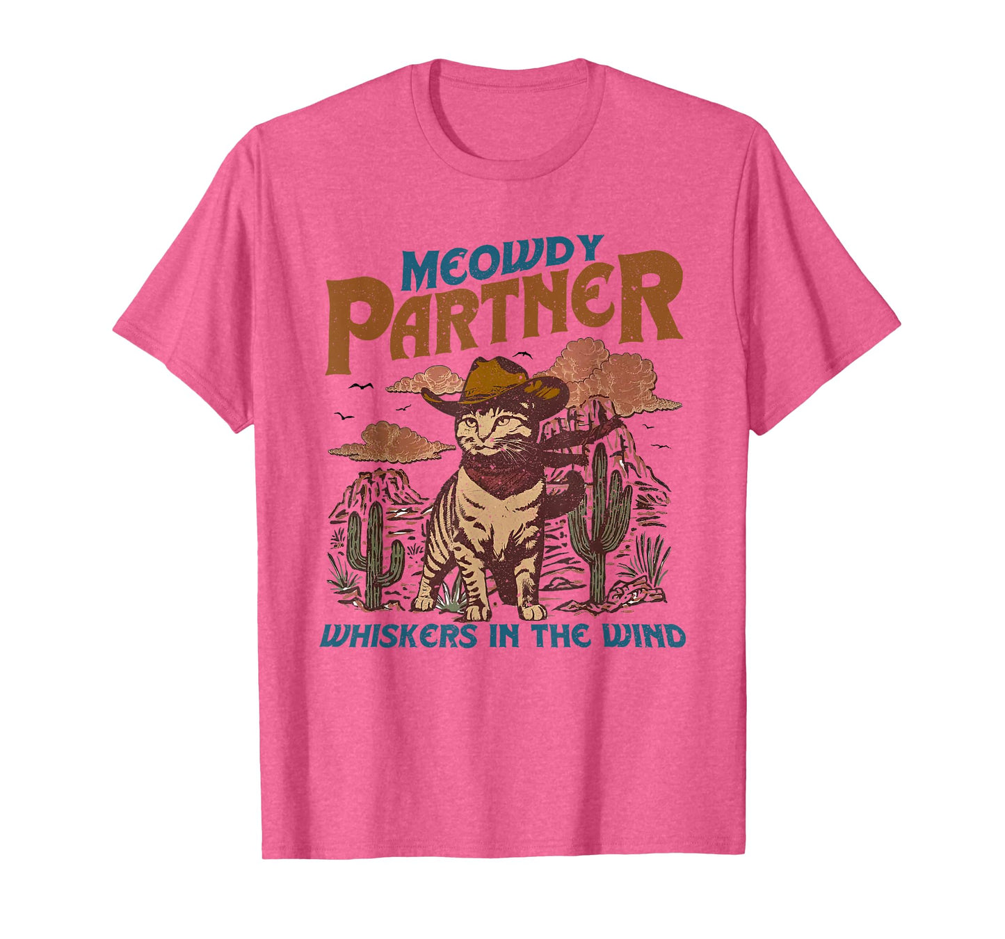Meowdy Partner Cowboy Cat Vintage T-Shirt