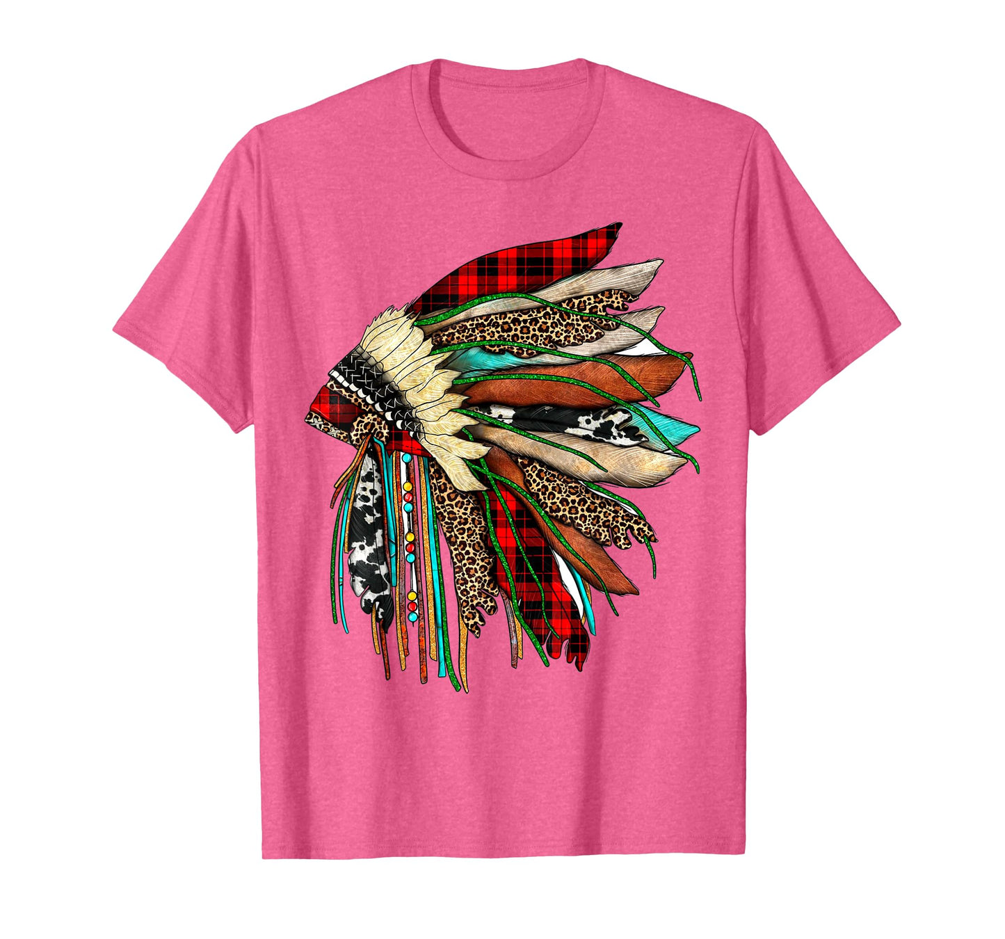 Headdress Native Indian Warrior Chief Vintage Design T-Shirt