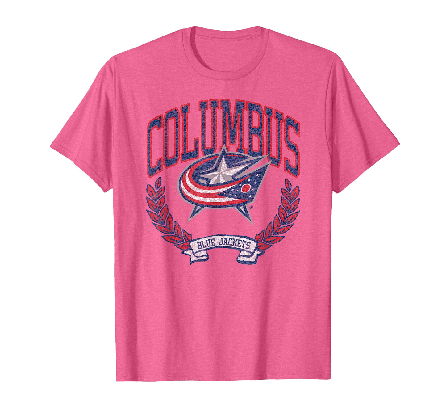 Columbus Blue Jackets Vintage Victory Gray Licensed T-Shirt