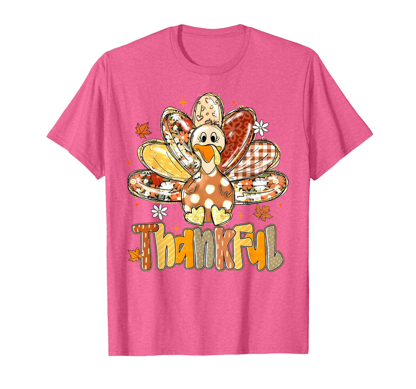 Thankful Thanksgiving Turkey Fall Autumn Men Women Kid T-Shirt