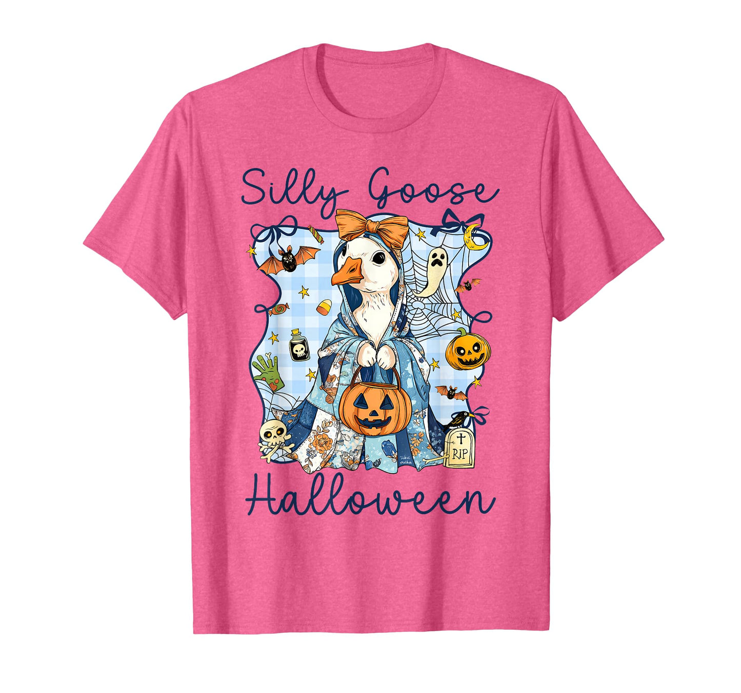 Funny Silly Goose Halloween Spooky Season Costume Women Kids T-Shirt