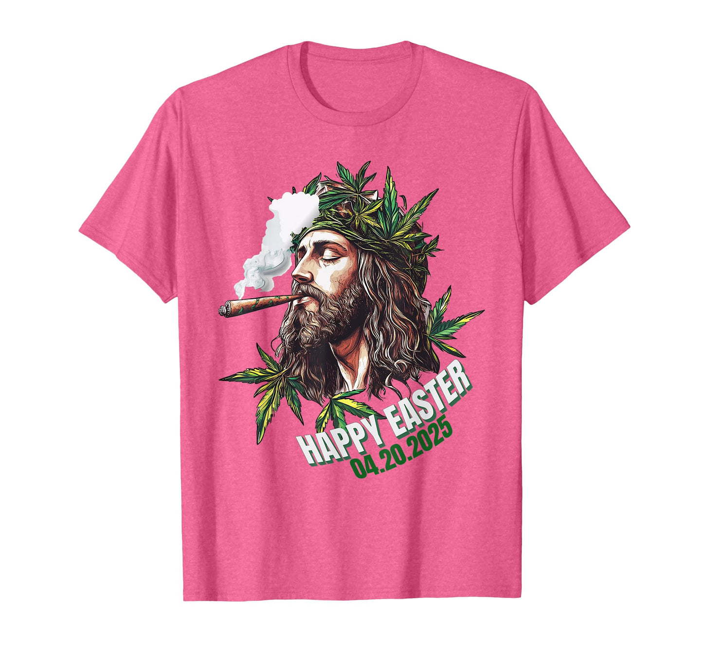 Happy Easter 420 Funny Jesus 2025 T-Shirt