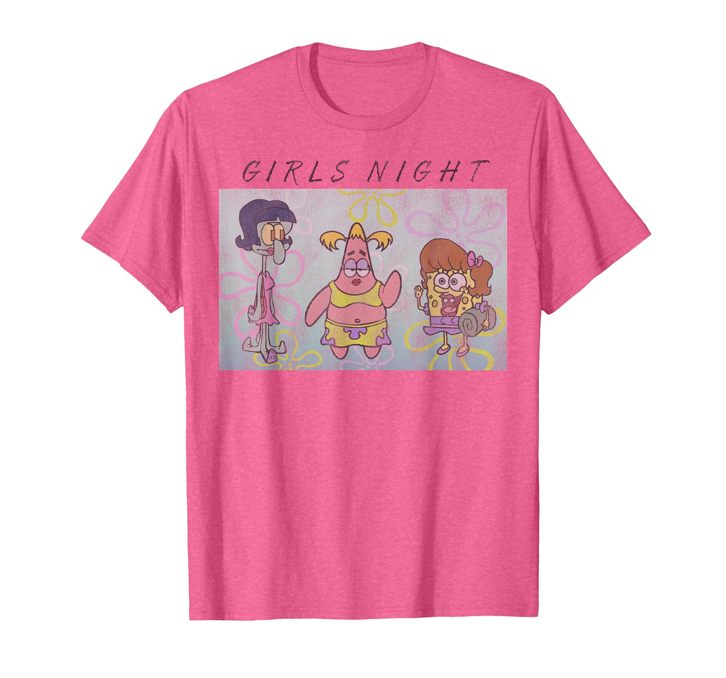 SpongeBob SquarePants Patrick Squidward Girls Night T-Shirt