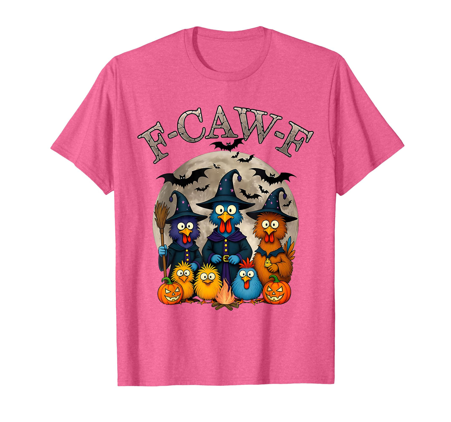 Halloween Witch Funny F-Caw-F Chicken FCAWF Chicken Meme T-Shirt