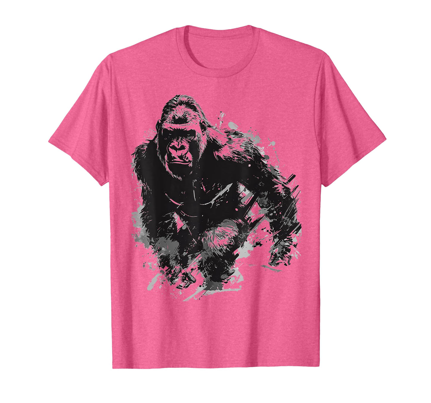 Gorilla Art Abstract Animal Painting Graphic Gorilla T-Shirt