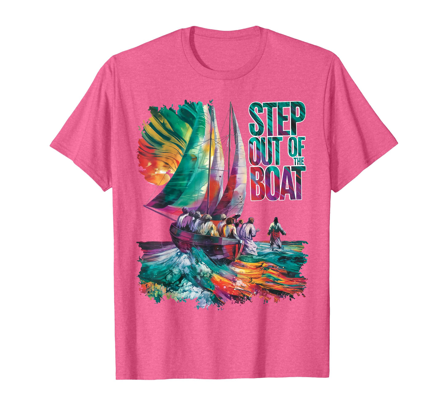 Step Out of the Boat (Peter walks on water) T-Shirt