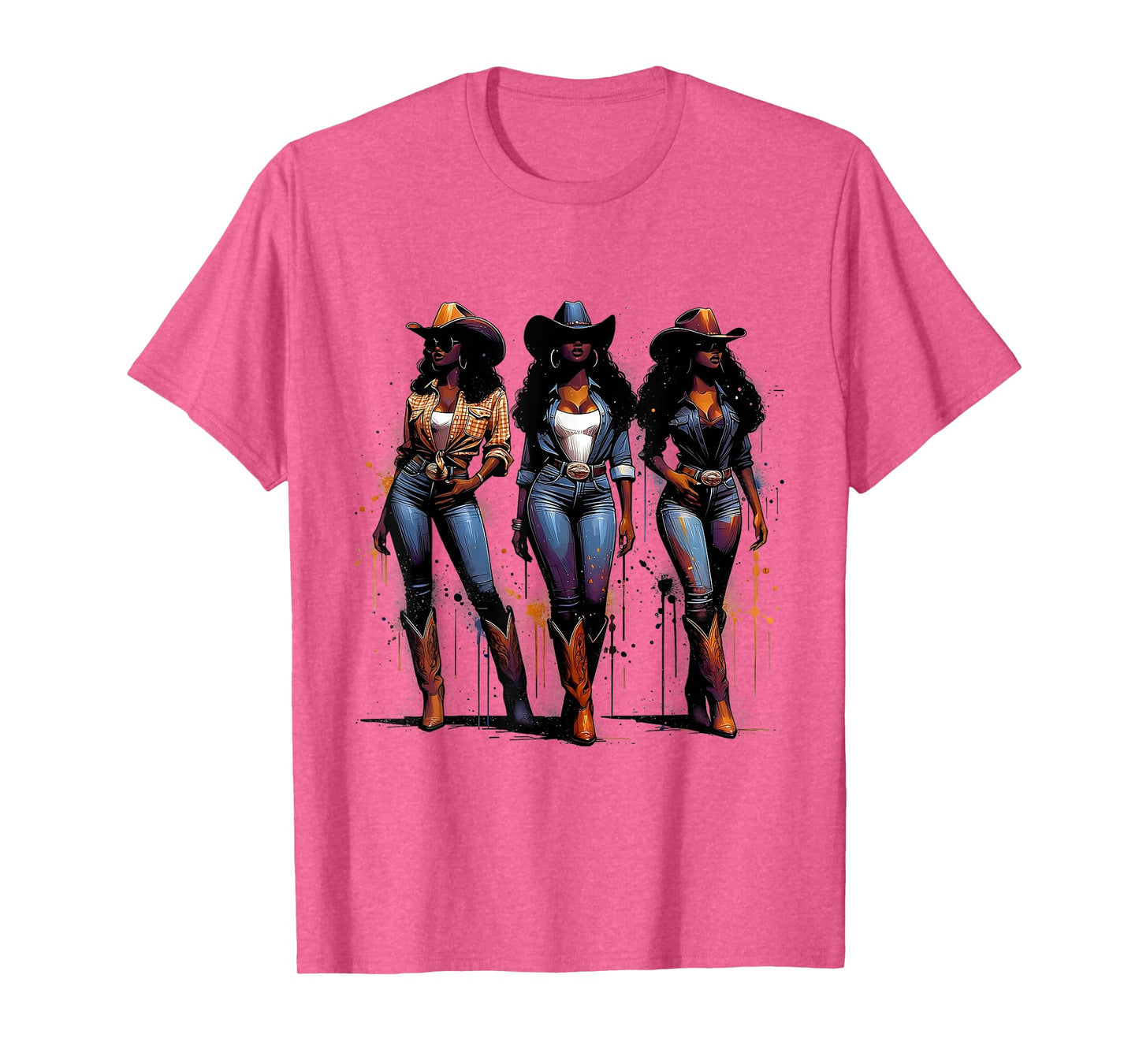 Melanin Rodeo Queen Black Cowgirl African American Western T-Shirt