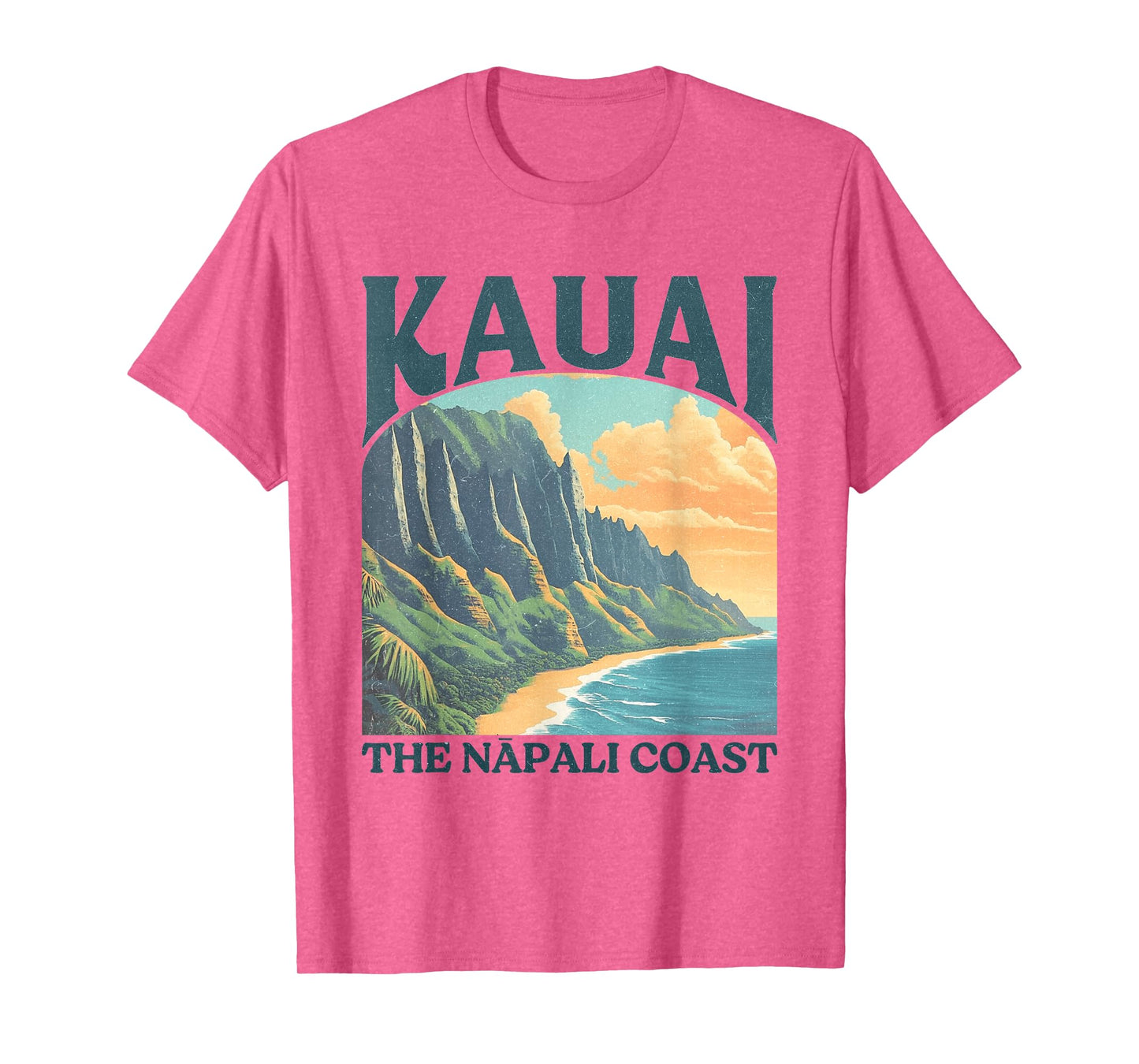 Kauai Hawaii Na Pali Coast Vintage Beach T-Shirt