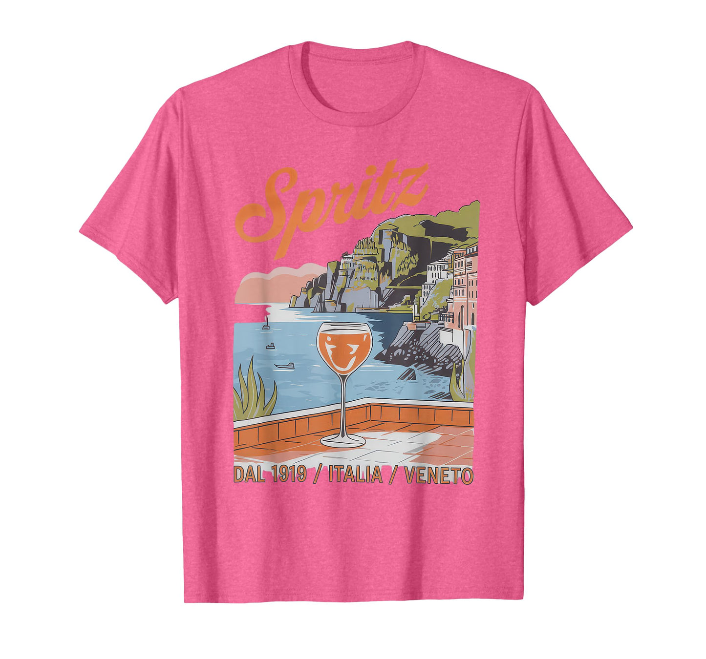 Spritz Veneto Tshirt Italia Vintage Orange Wine Cocktail T-Shirt