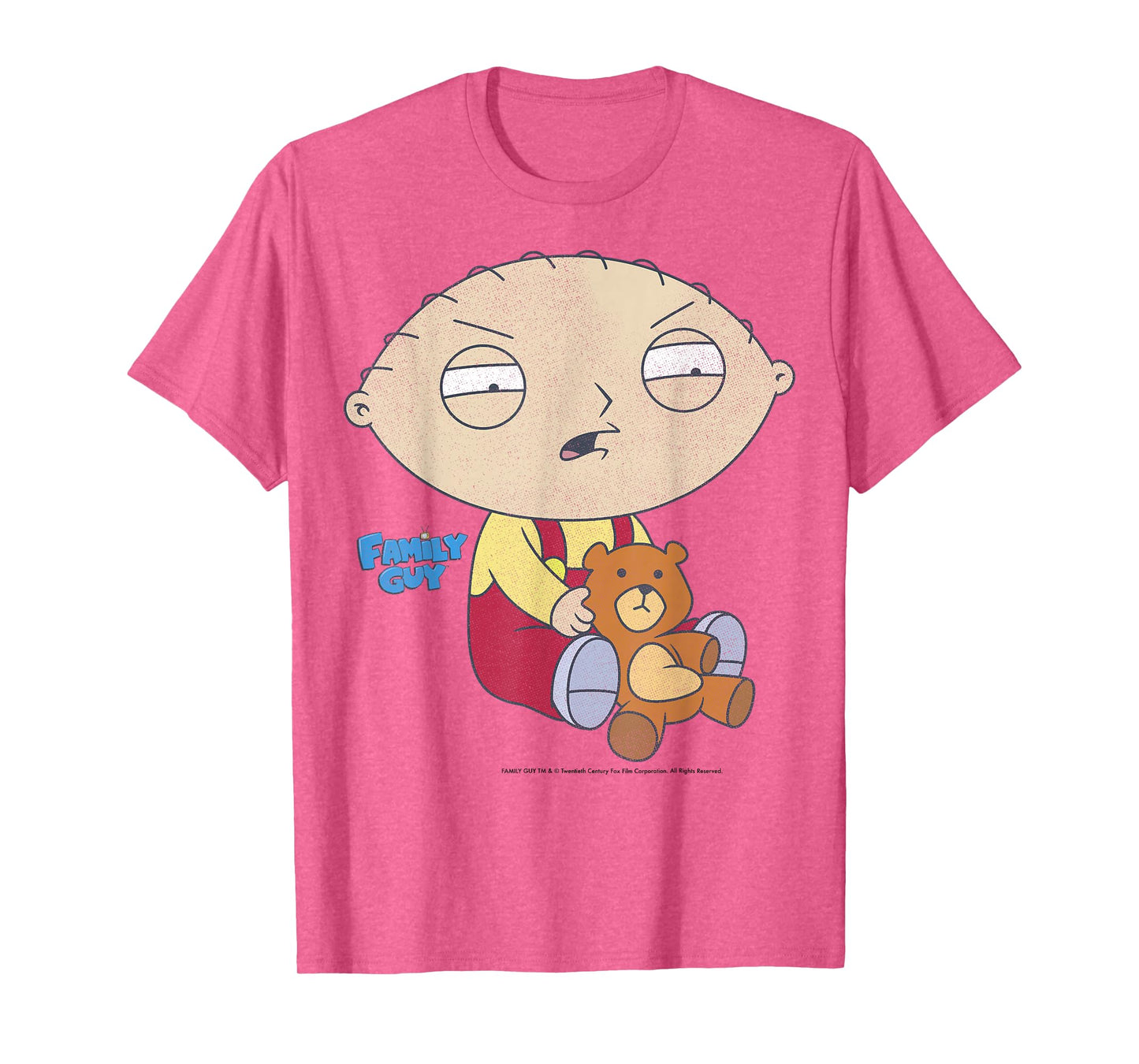 Family Guy Iconic Stewie Griffin Distressed Big Chest Poster T-Shirt