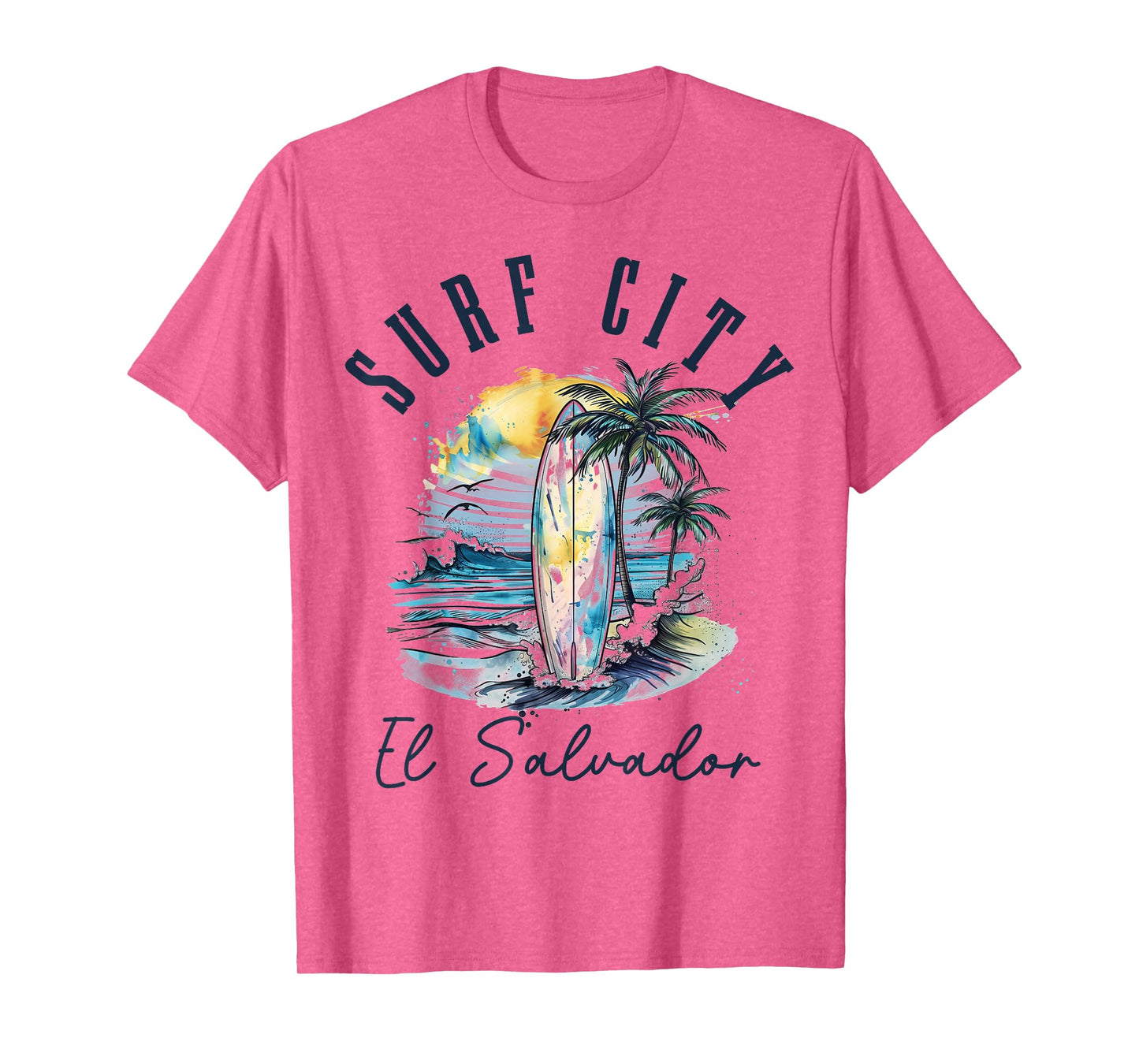 Surf City El Salvador Vintage Beach Surf Surfer T-Shirt