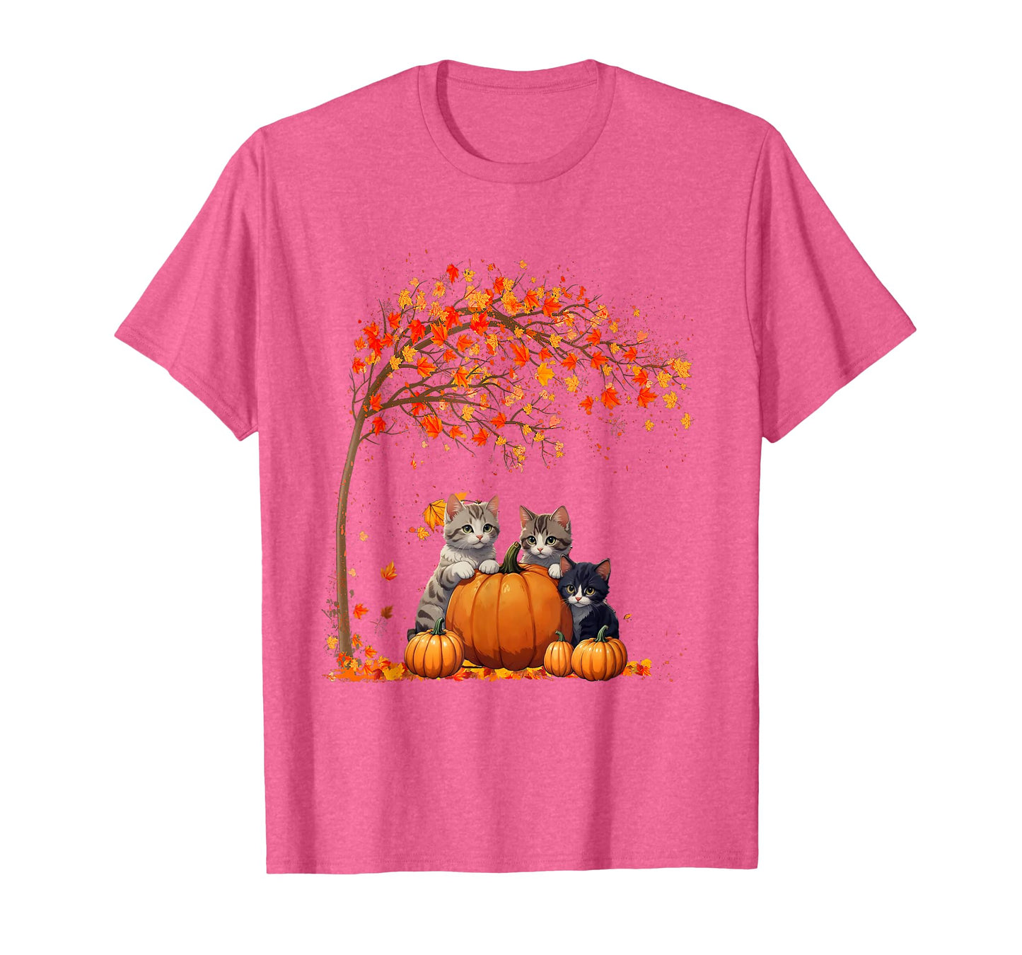 It's Fall Y'all Cat Leaf Fall Tree Hello Autumn Thanksgiving T-Shirt