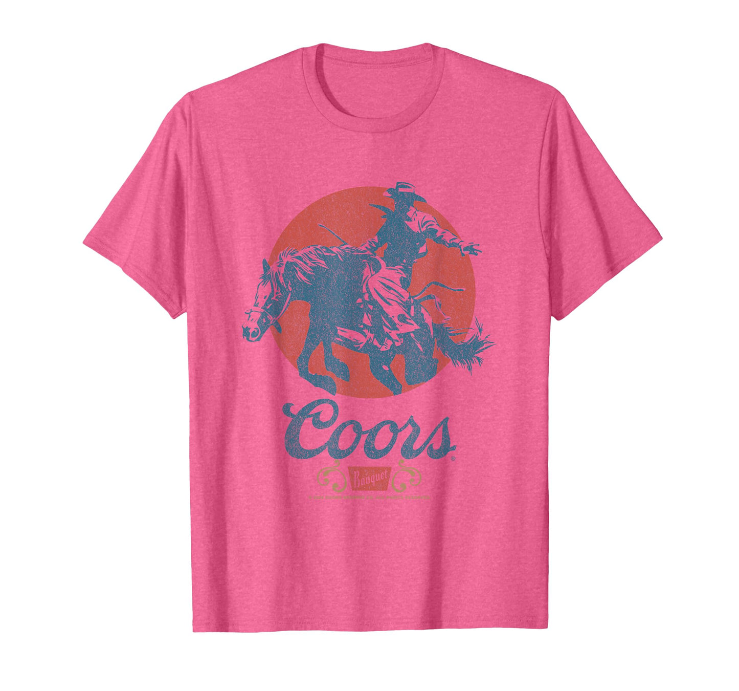 Coors Longhorn Banquet Vintage Rodeo Label T-Shirt
