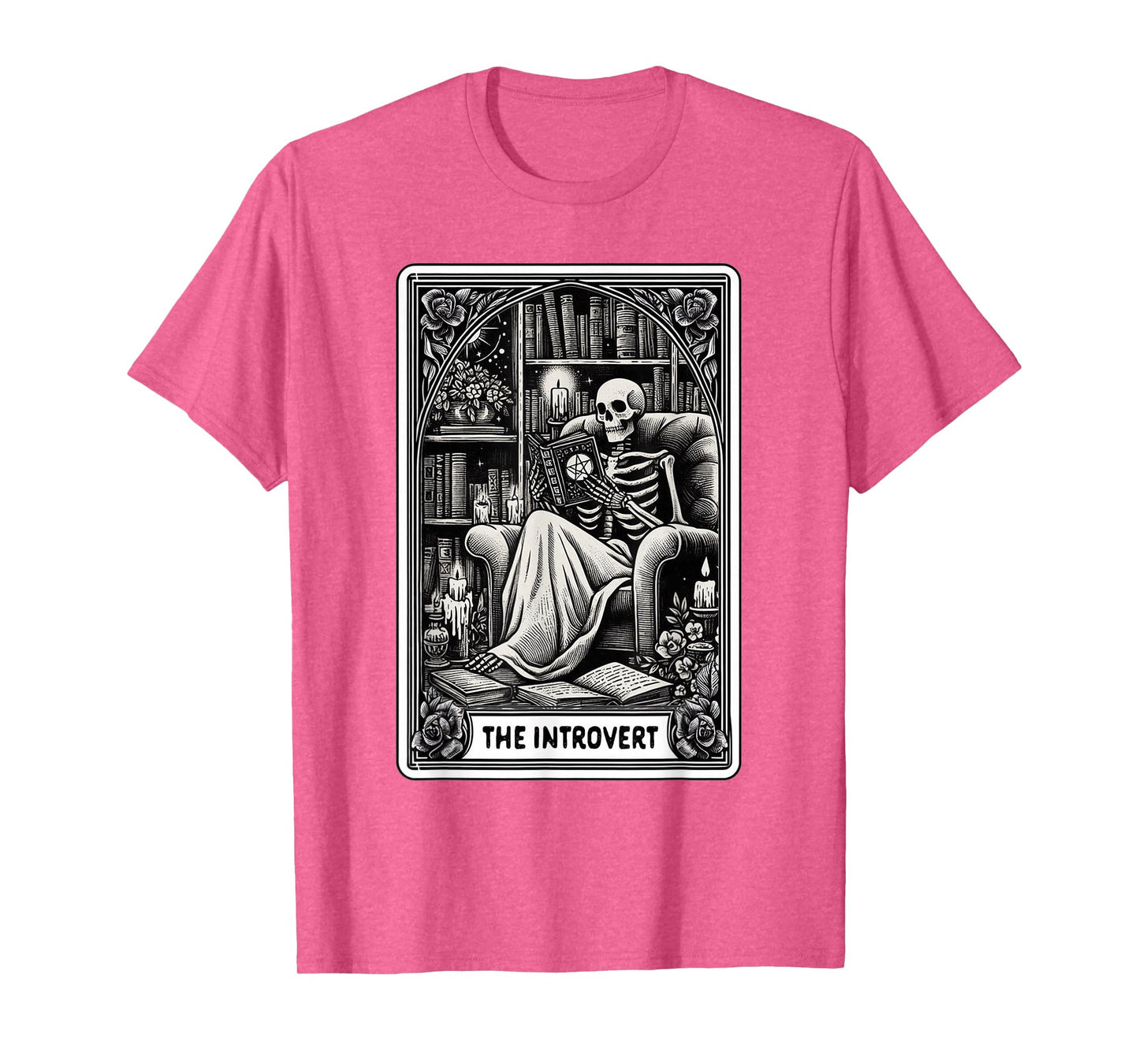Witch Lover Reading Book Lover The Introvert Tarot Card T-Shirt