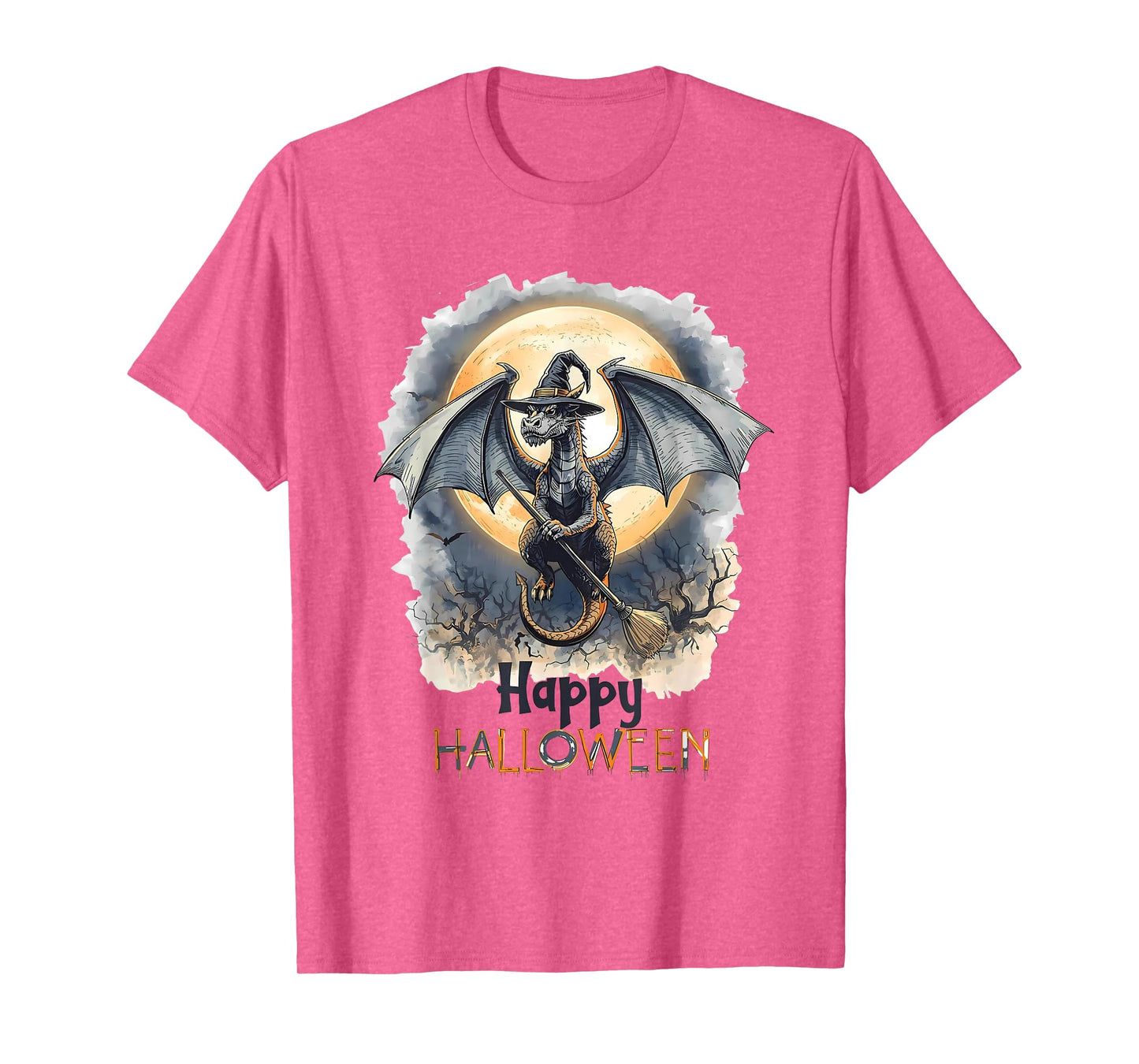 Funny Dragon Witch Candy Spooky Ghost Halloween Costume T-Shirt