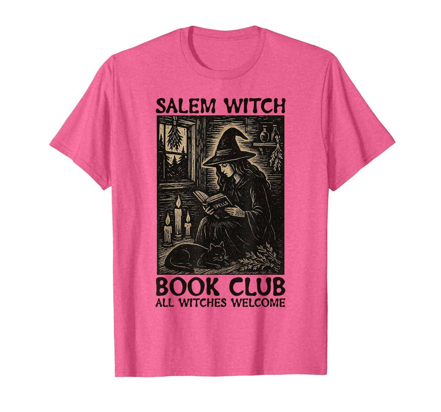 Salem Witch Book Club All Witches Welcome T-Shirt