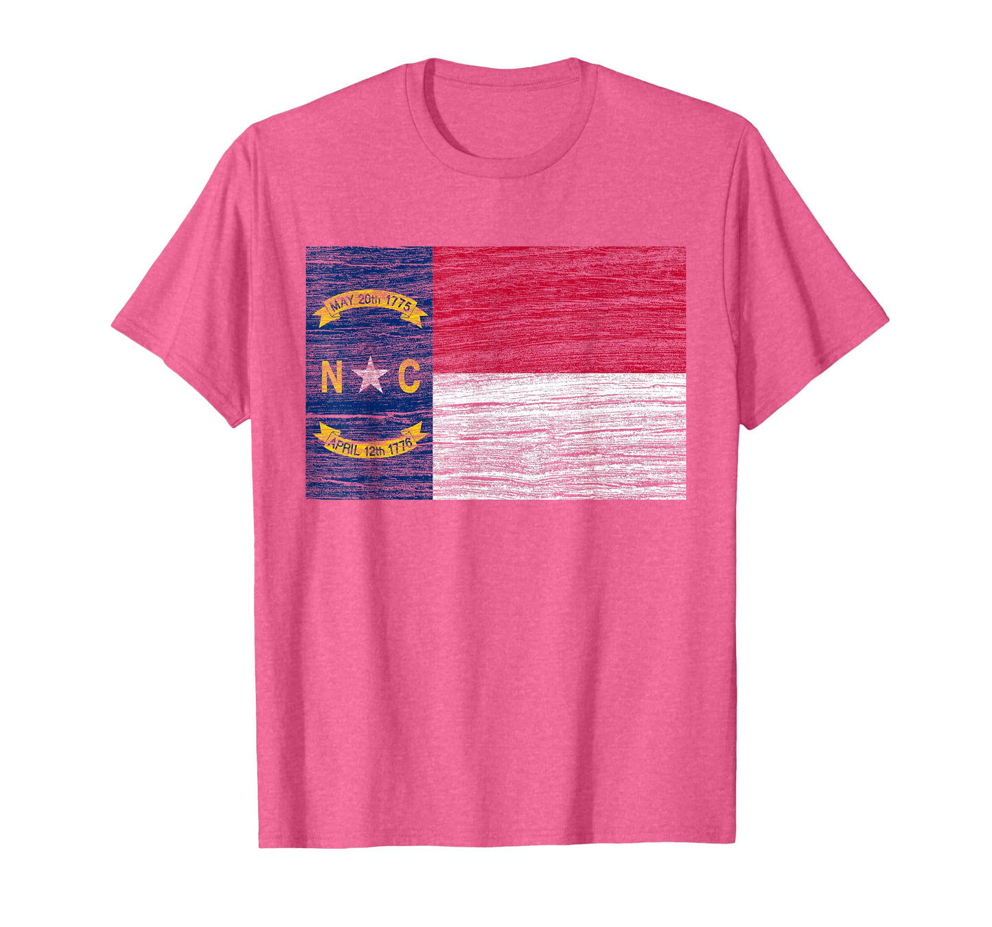 North Carolina State Flag Vintage Distressed T-Shirt NC T-Shirt