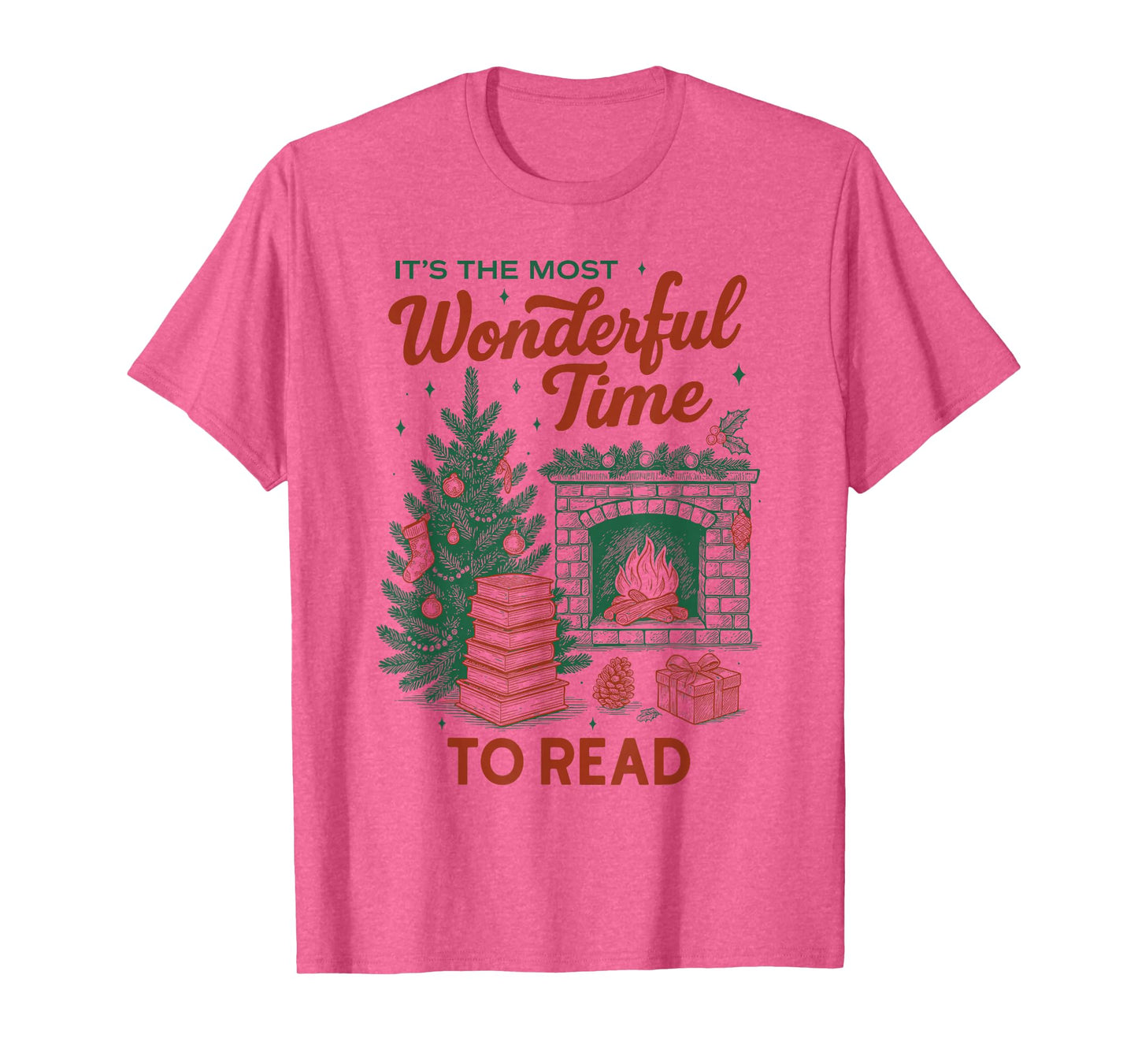 Christmas Read, Cozy Bookish Xmas Girl Reader Ugly Gift T-Shirt