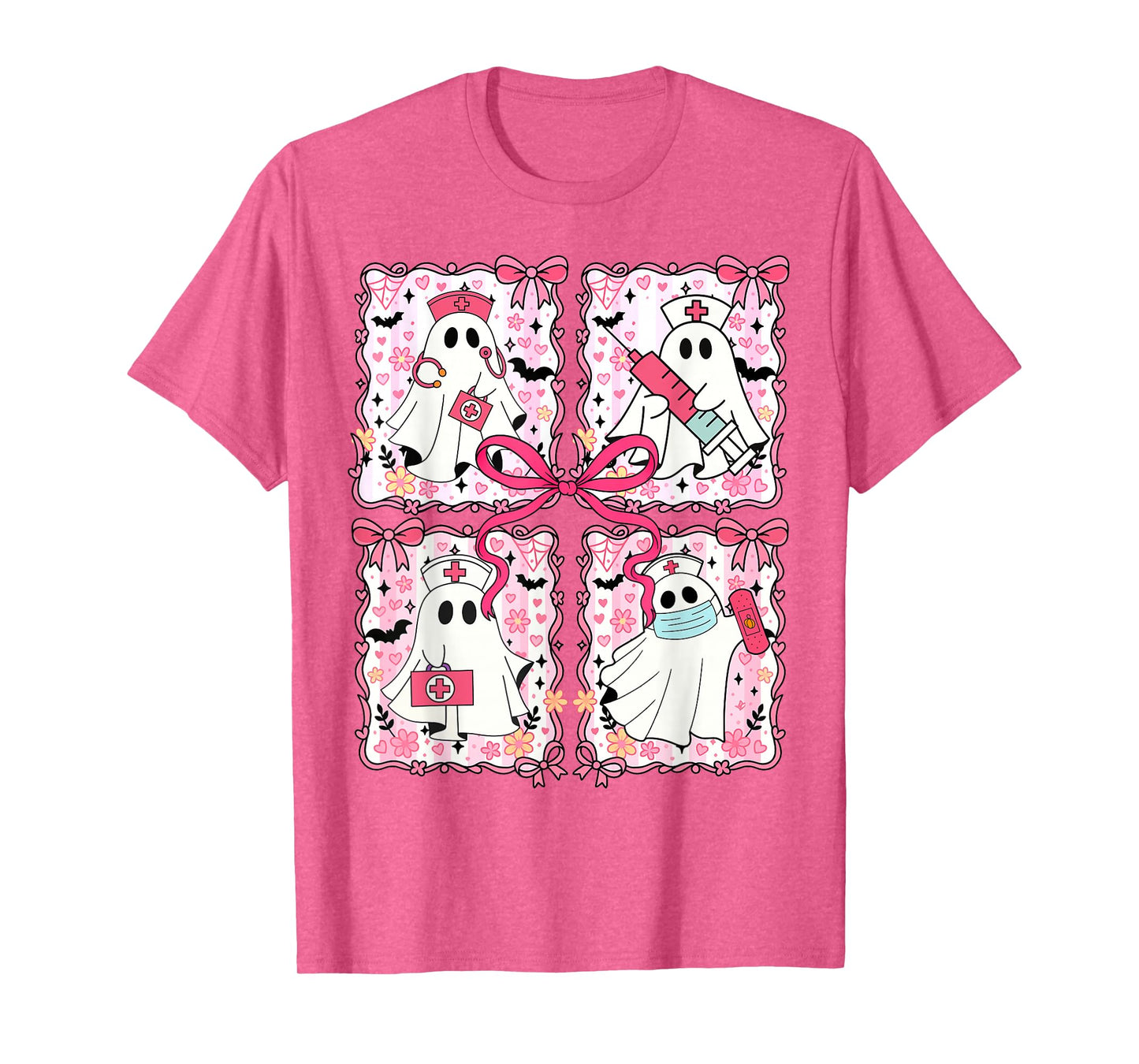 Halloween Vibes Spooky Season Nurse Boo Nursing Medical T-Shirt