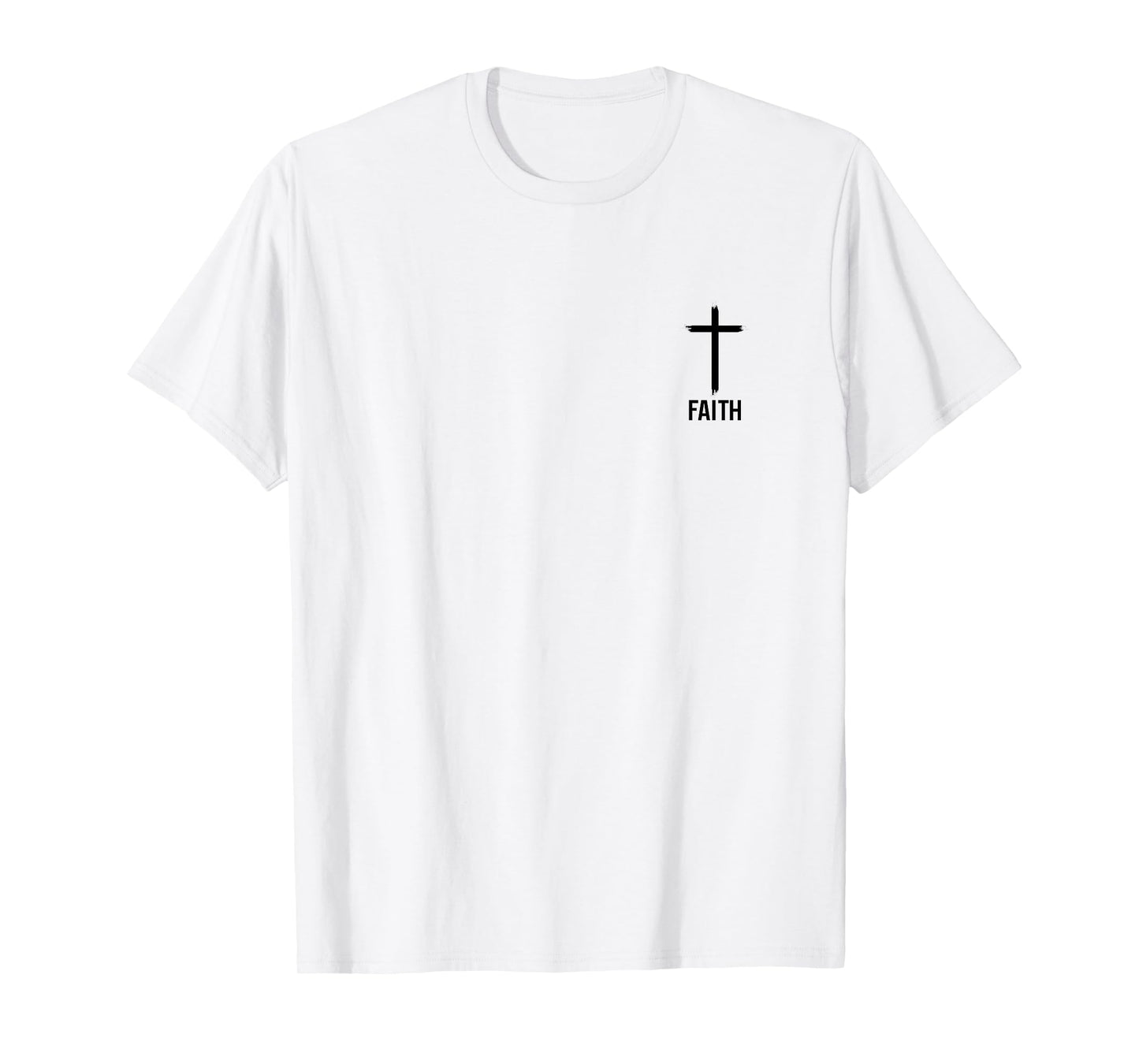 Faith Small Cross Christian Minimalist Religious for Family T-Shirt