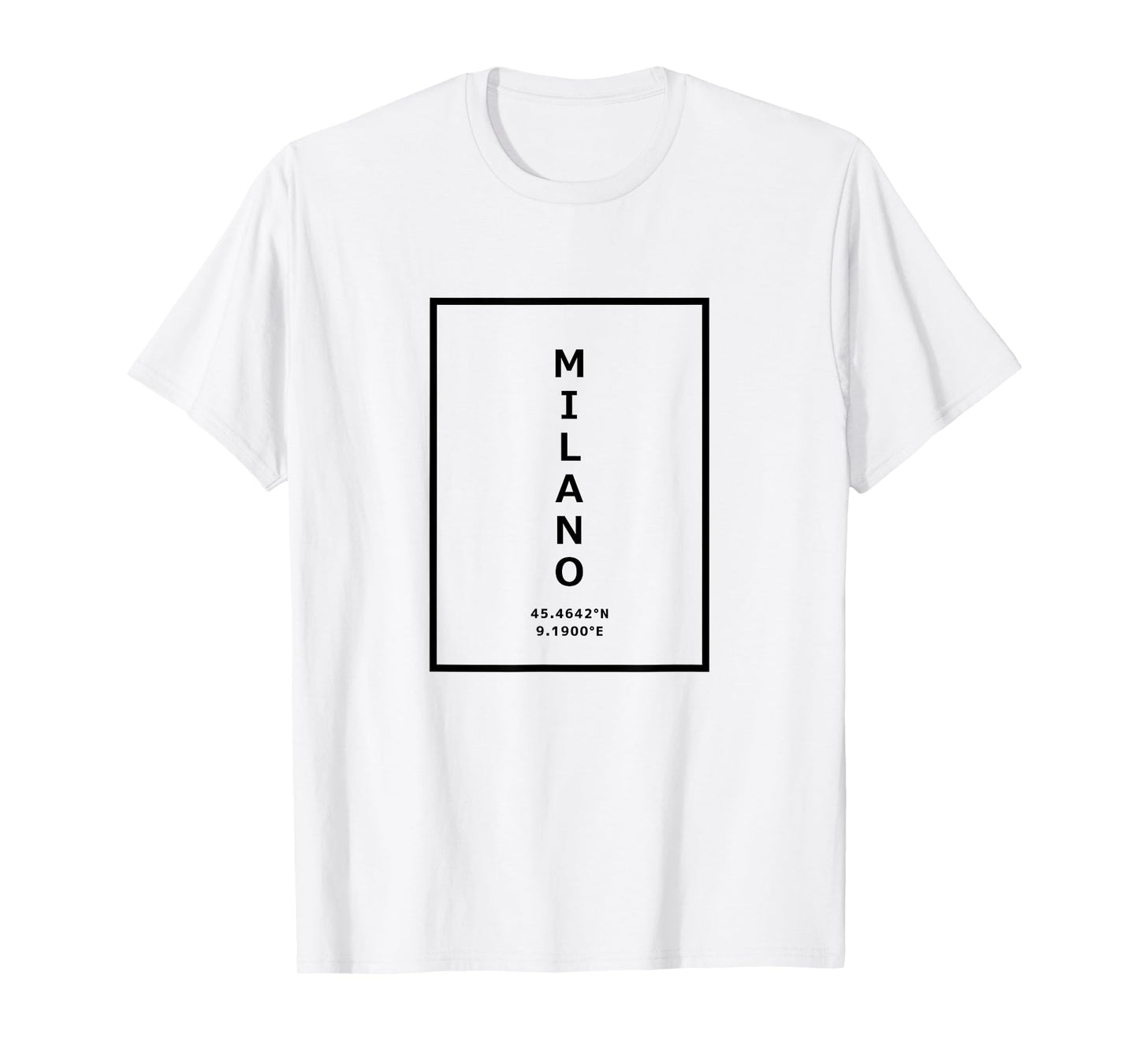 Milano Italy Coordinates Minimalist T-Shirt