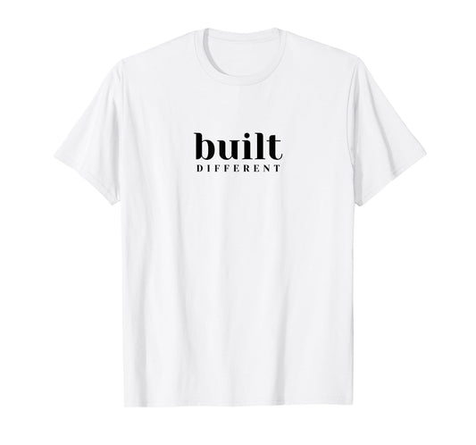 Mens Gym Pump Cover Built Different for Weightlifting & Workouts T-Shirt
