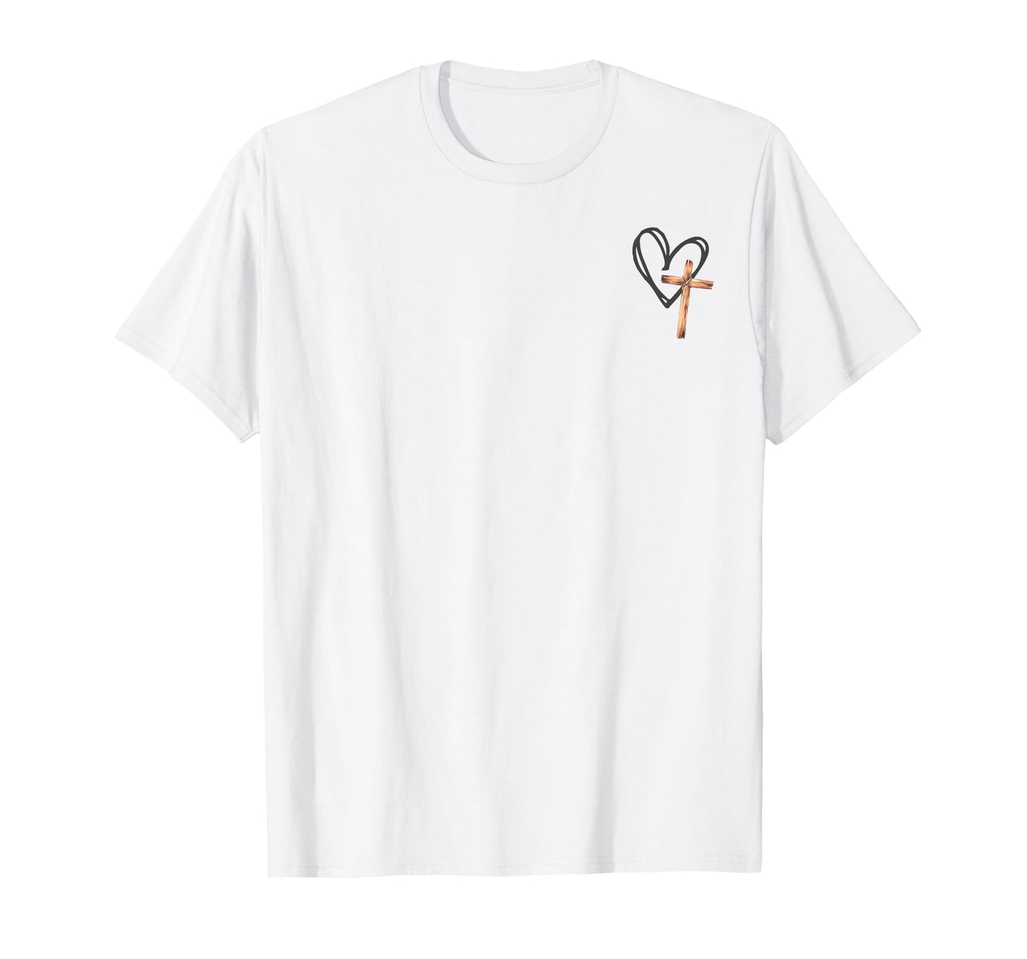 Jesus Has My Back Christian Cross God Faith Bible 2side T-Shirt